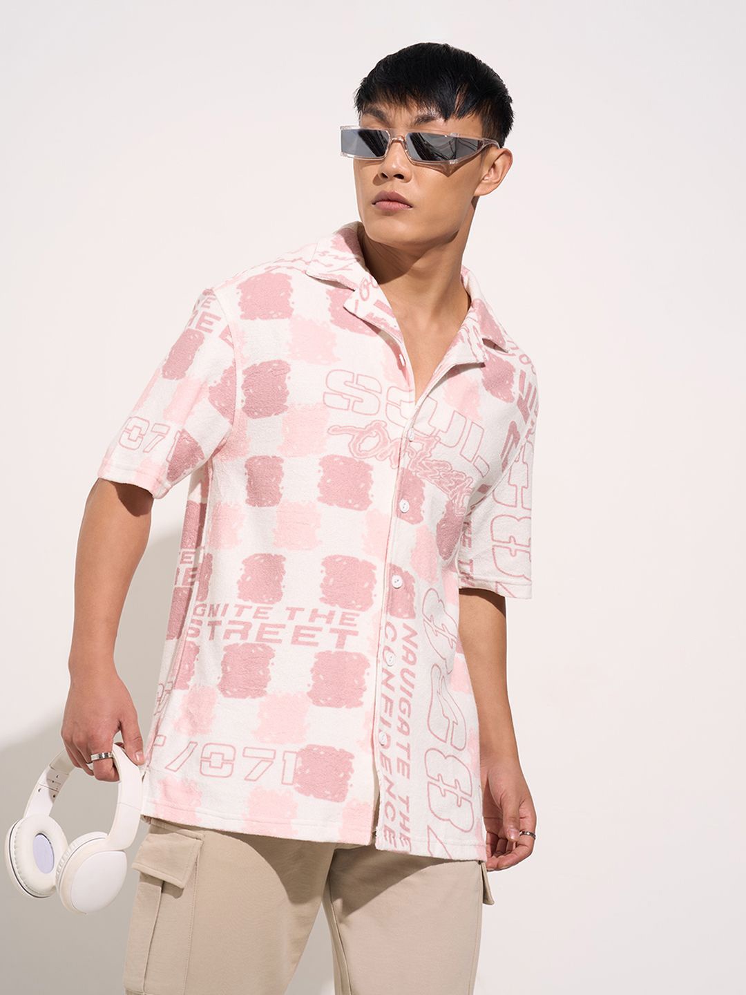 

Street 808 by Pantaloons Men Checked Casual Shirt, Off white
