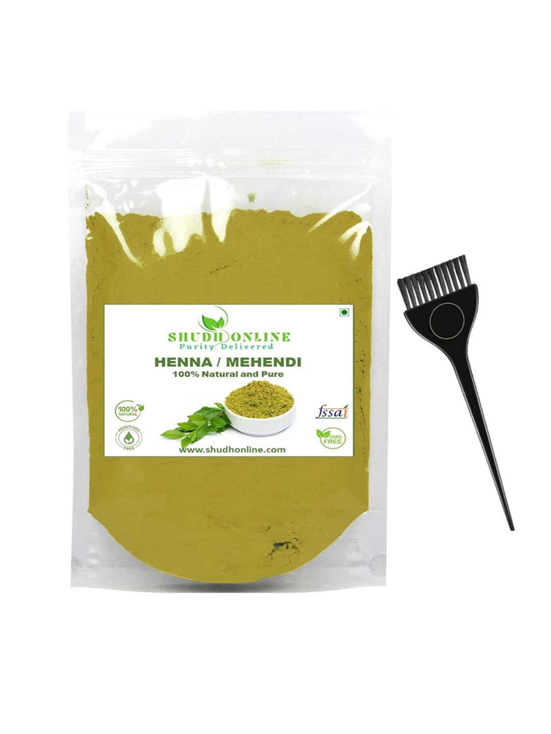 

Shudh Online Purity Delivered Organic Henna Powder For Hair Color & Hair Growth - 1000 g, Green