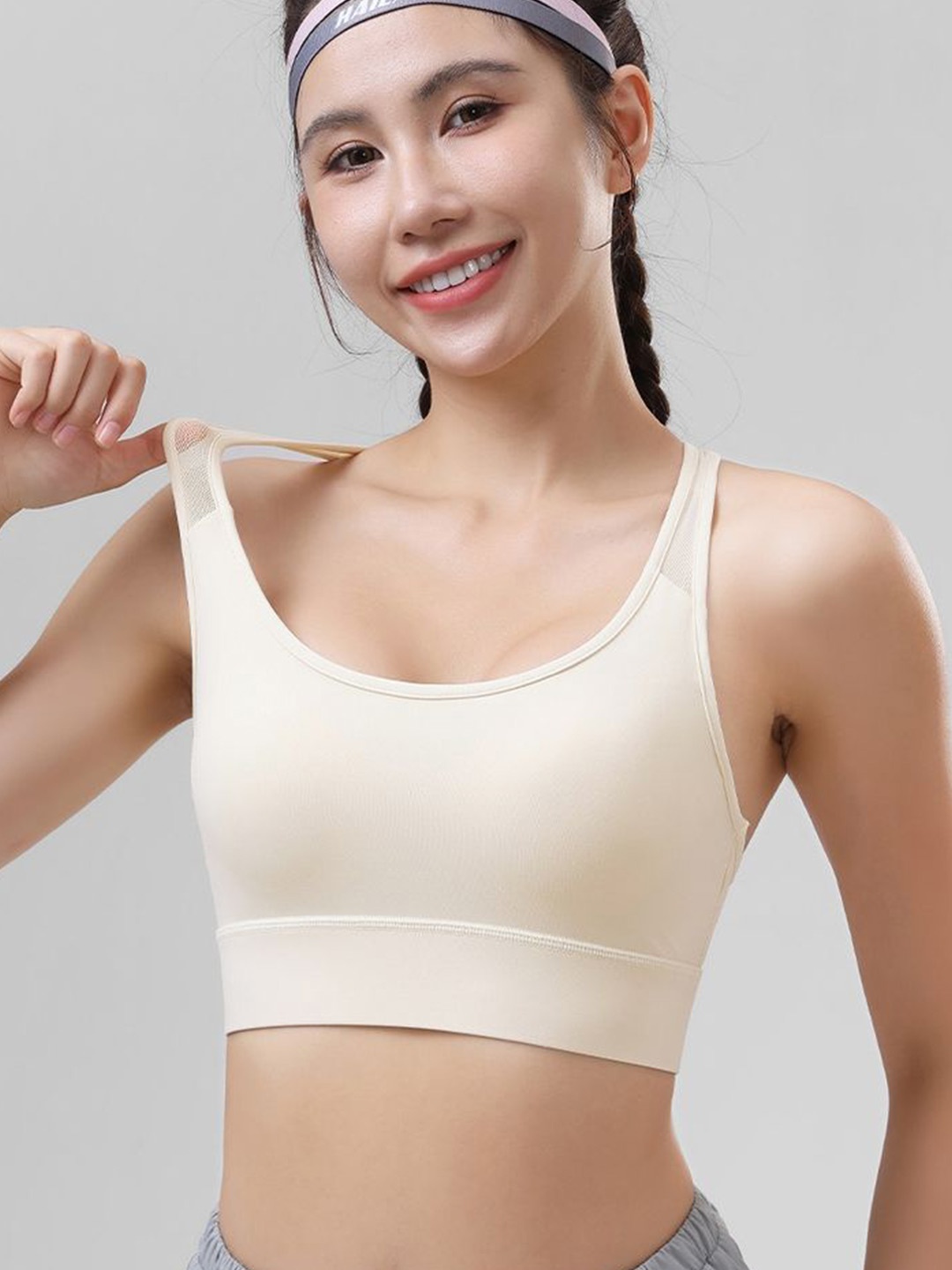 

LULU & SKY Bralette Crop Top, White