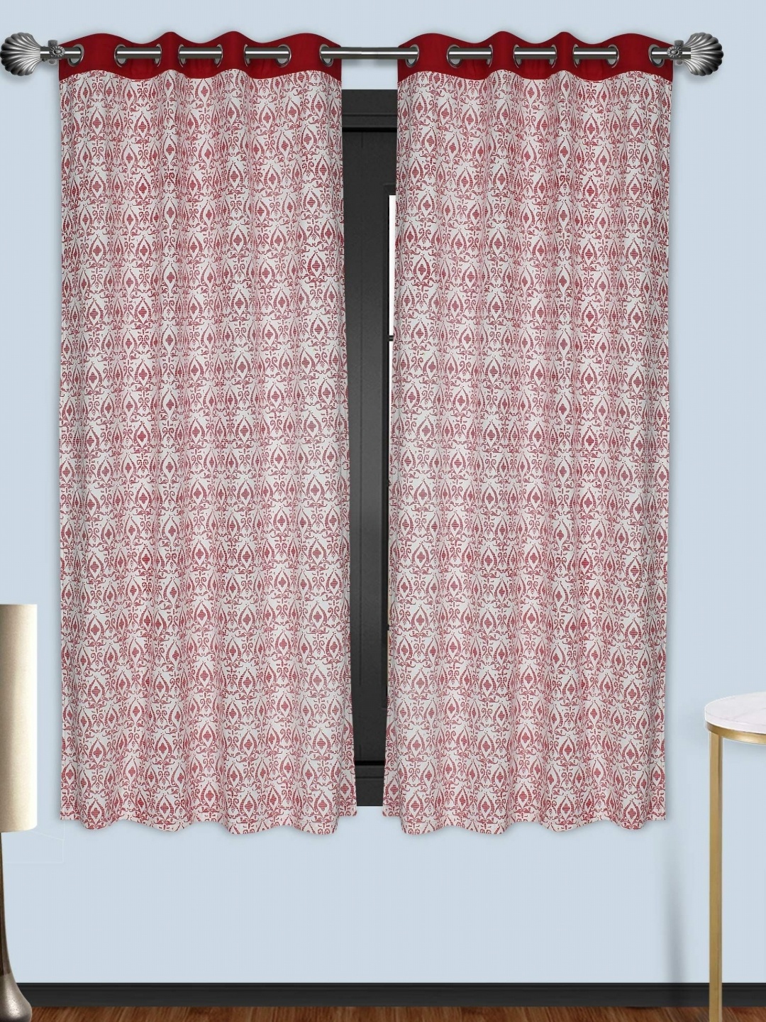 

Dekor World Multicoloured Set of 2 Window Curtain, Multi
