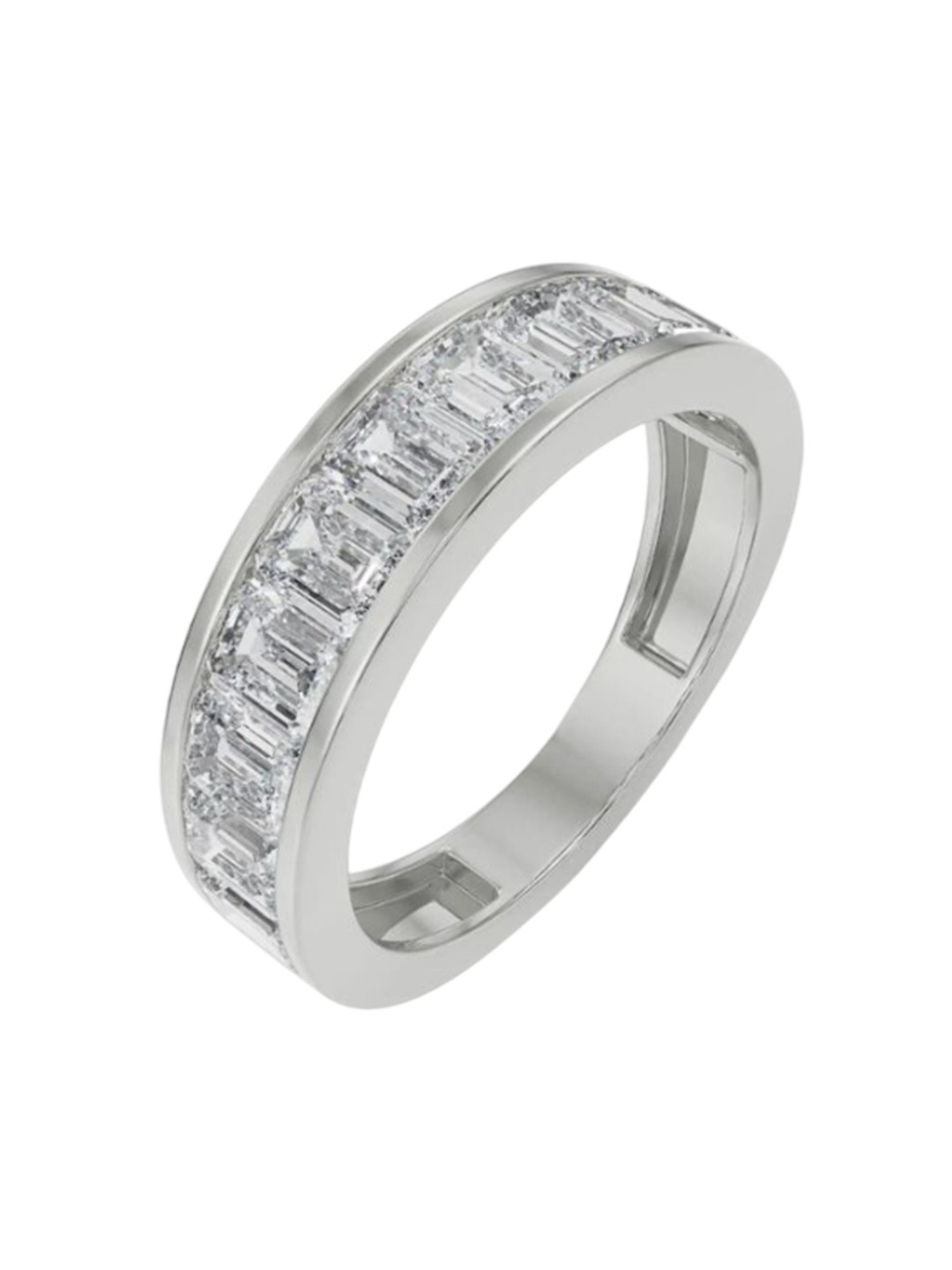 

Emori Emerald Eternity Diamond Band, White