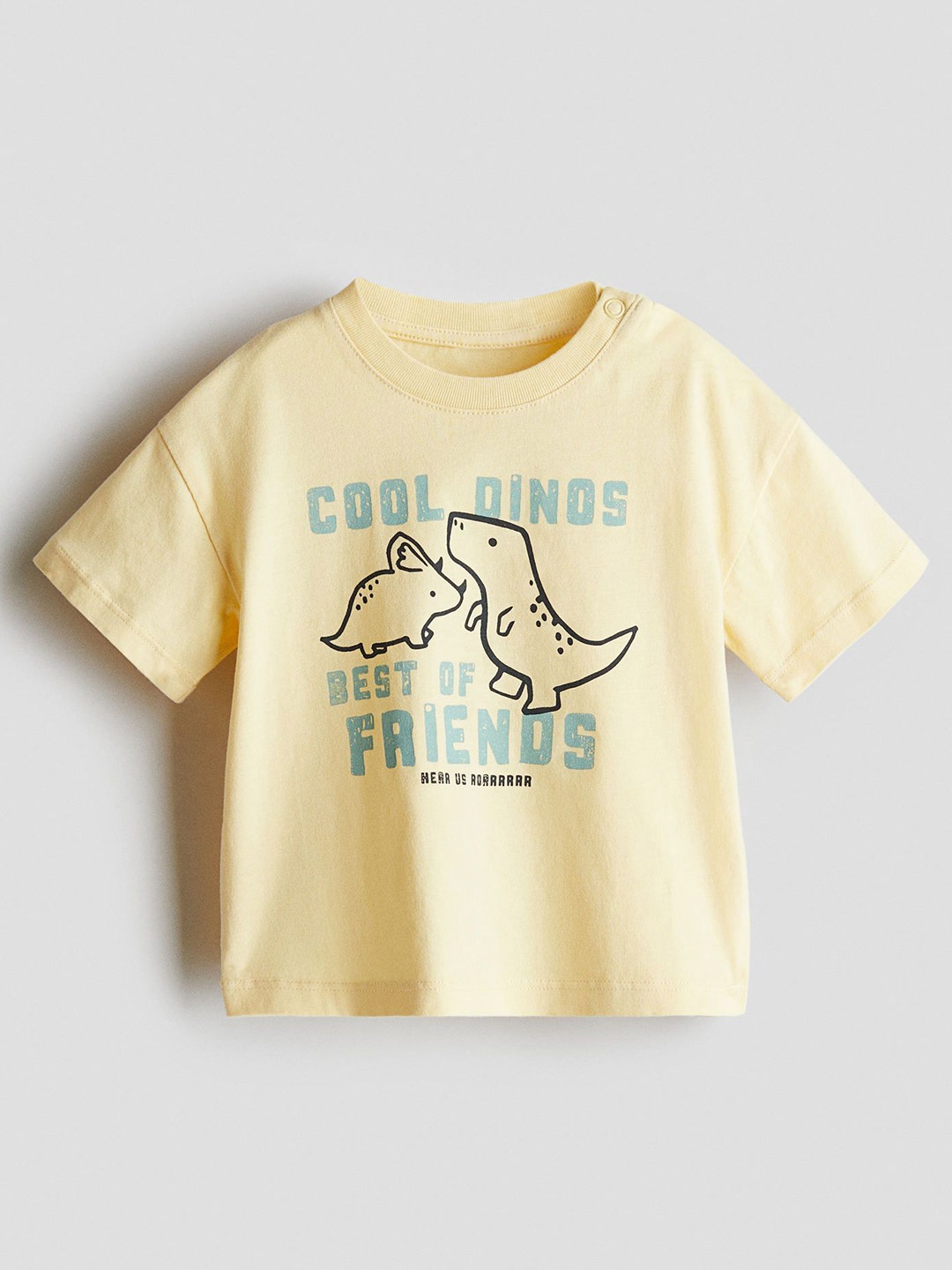 

H&M Printed cotton T-shirt, Yellow