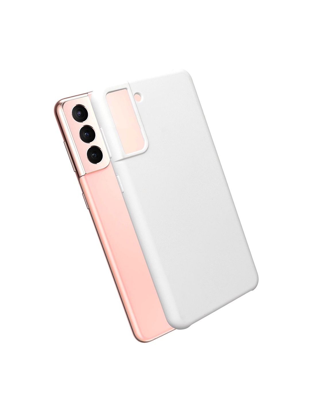 

LIRAMARK Liquid Silicone Soft Back Cover Case for Samsung Galaxy S21 Plus, White