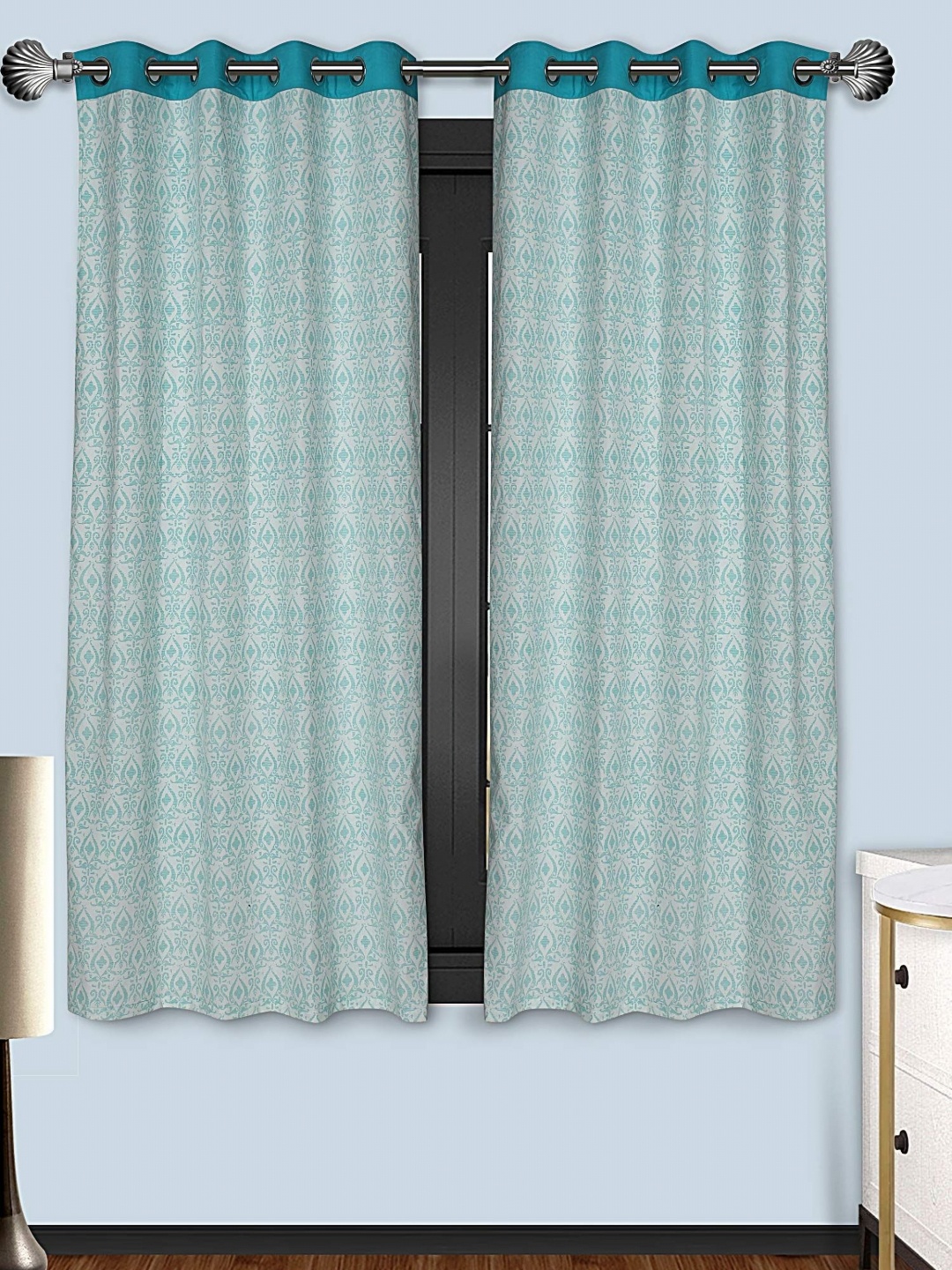 

Dekor World Multicoloured Set of 2 Window Curtain, Multi