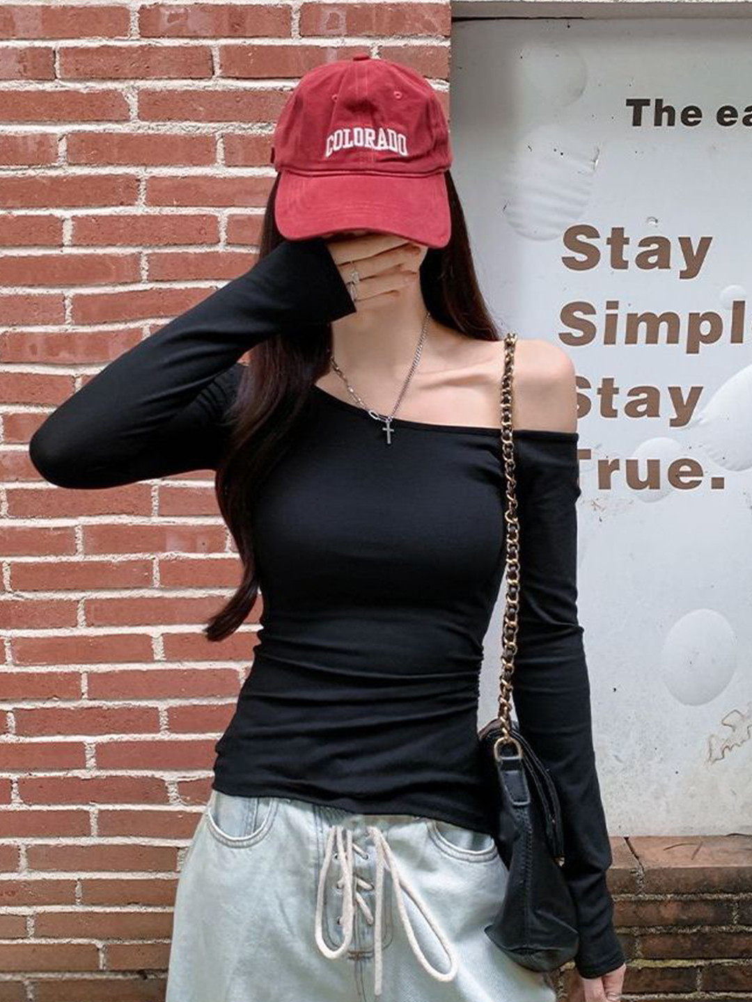 

LULU & SKY Cotton Top, Black