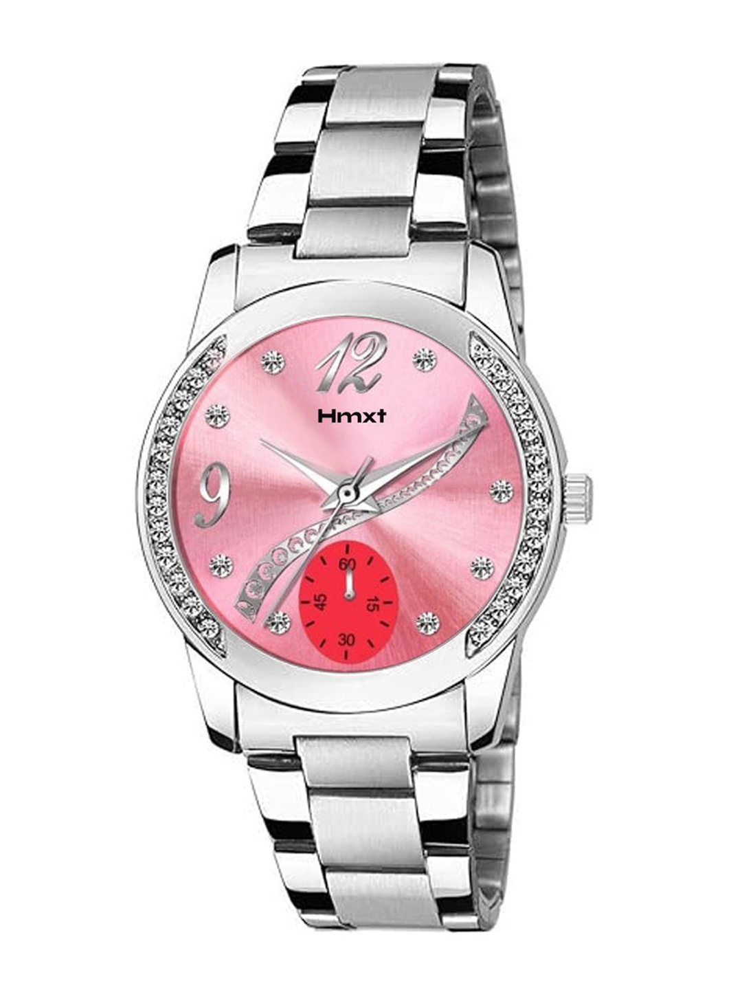 

HMXT Women Dial & Stainless Steel Straps Analogue Watch HMXT-152, Pink