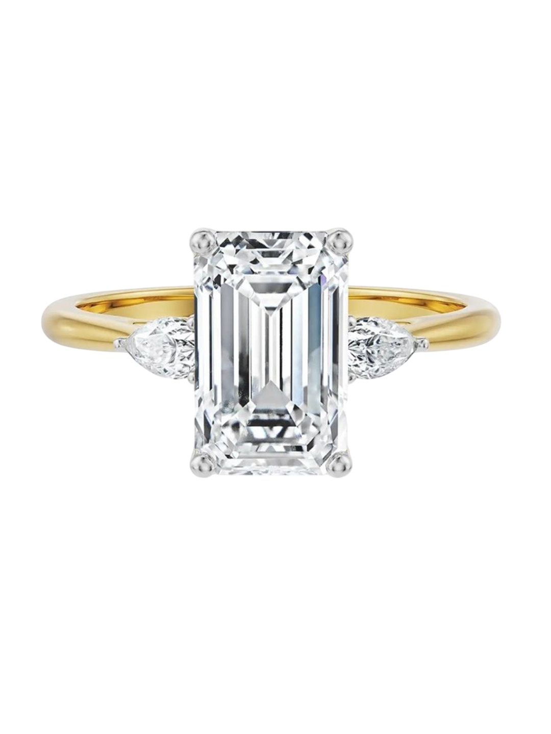 

Emori Three Stone Bridal Ring, Gold