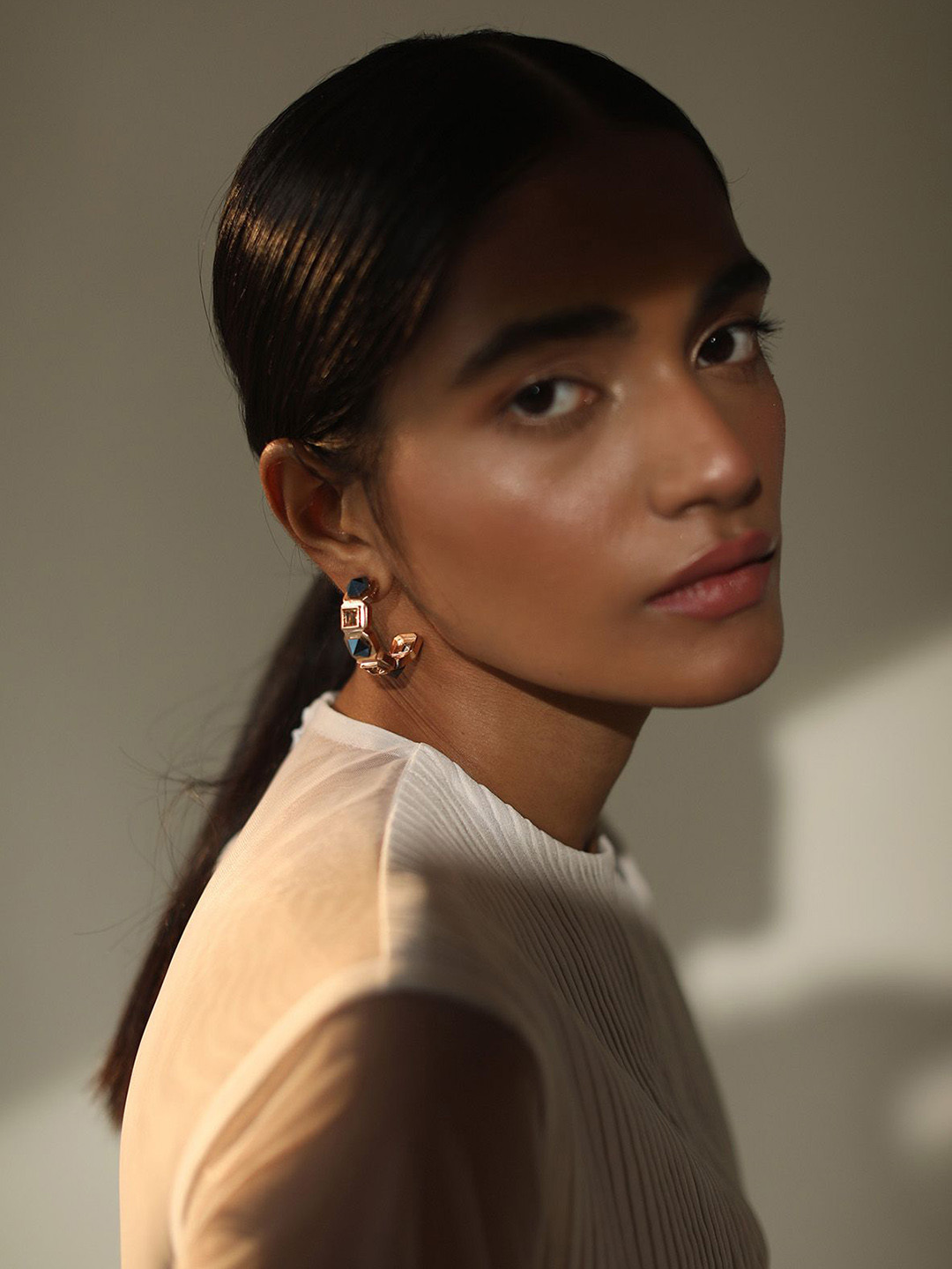

ESME Contemporary Drop Earrings, Blue
