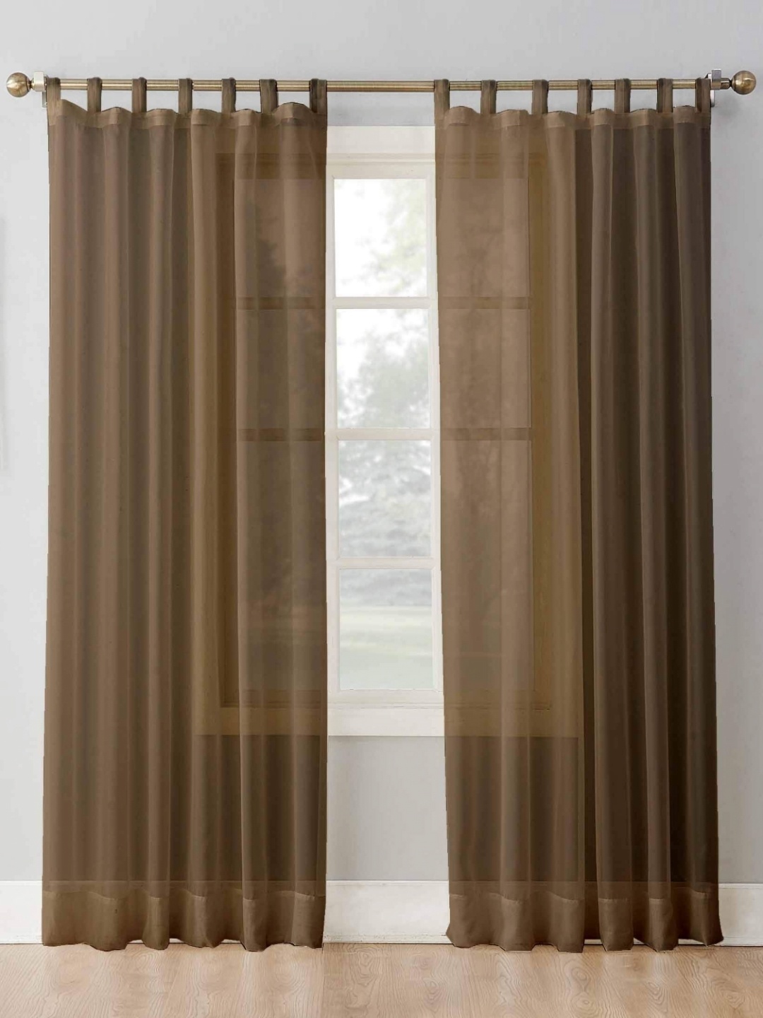 

Dekor World Multicoloured Set of 2 Sheer Door Curtain, Multi