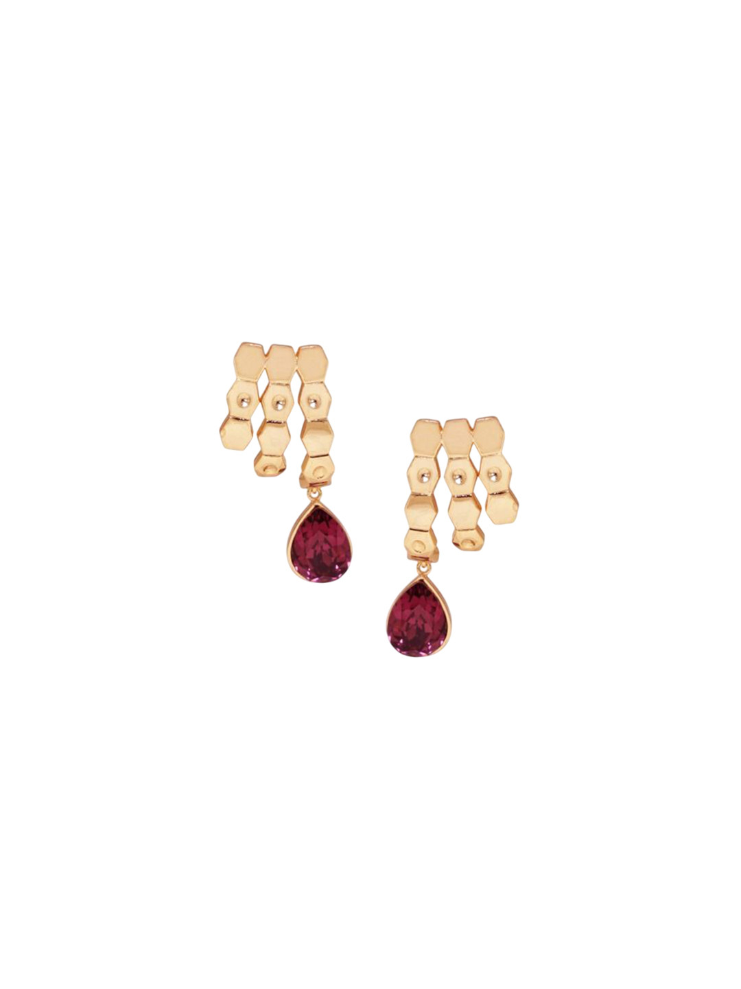 

ESME Drop Earrings, Maroon