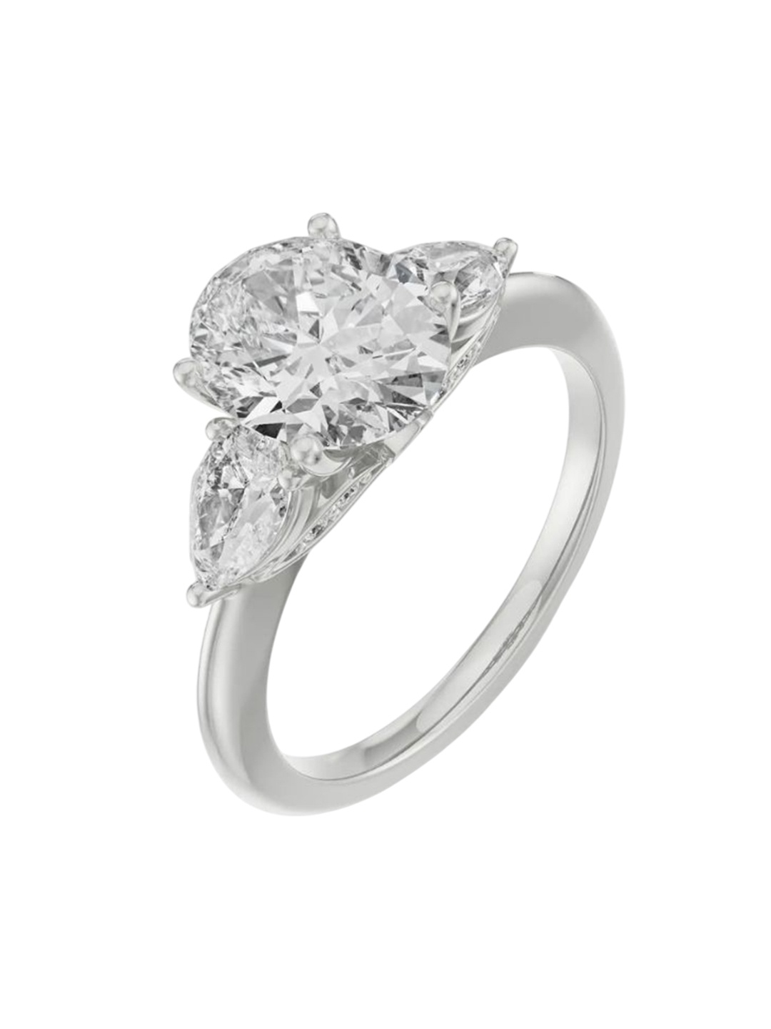 

Emori Lisa Halo Diamond Ring, Silver