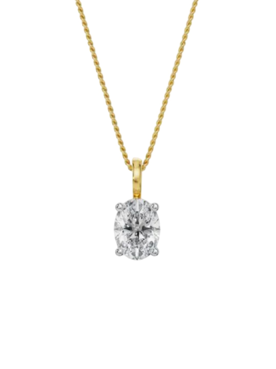 

Emori 1.5 CT Oval Lab Grown Diamond Pendant, Yellow