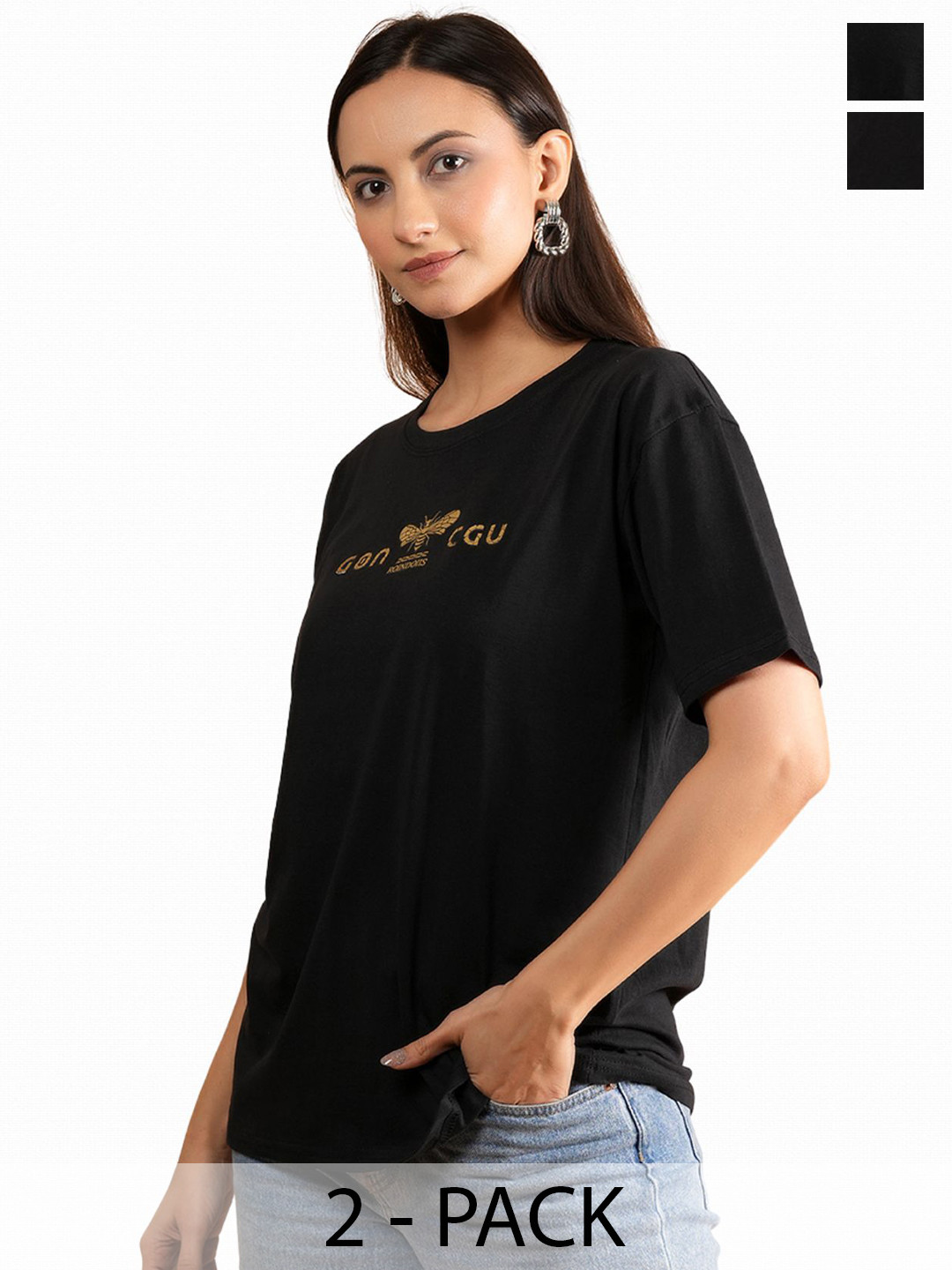 

Belfry Women Typography 2 Printed T-shirt, Multi