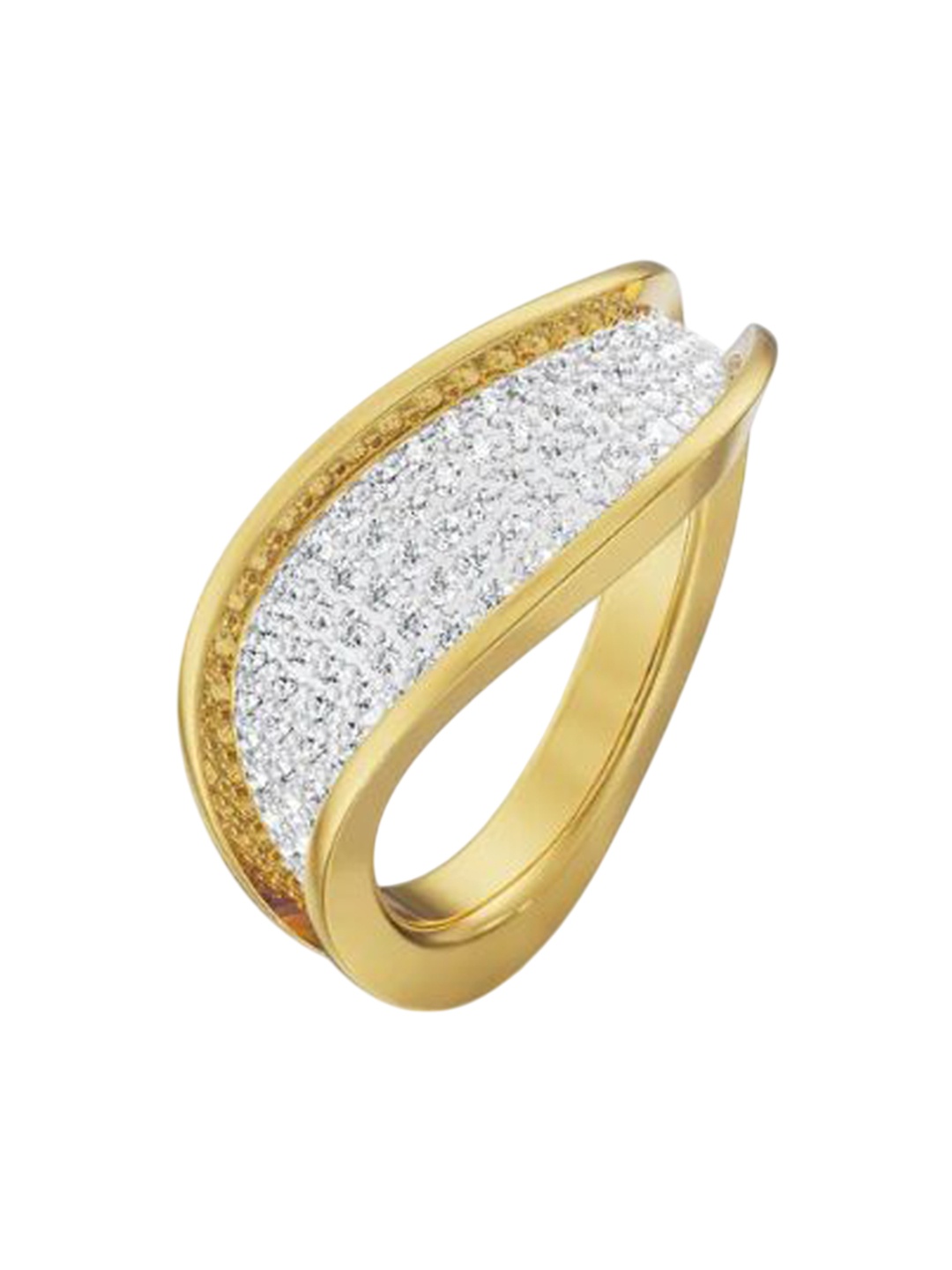

Emori Modern Twist Diamond Band, Yellow