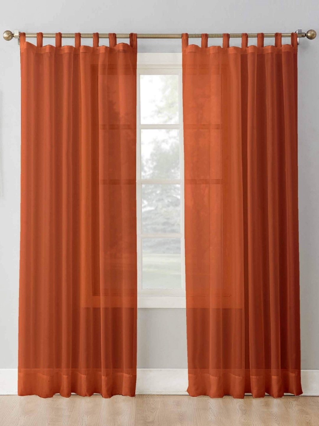

Dekor World Multicoloured Set of 2 Sheer Door Curtain, Multi