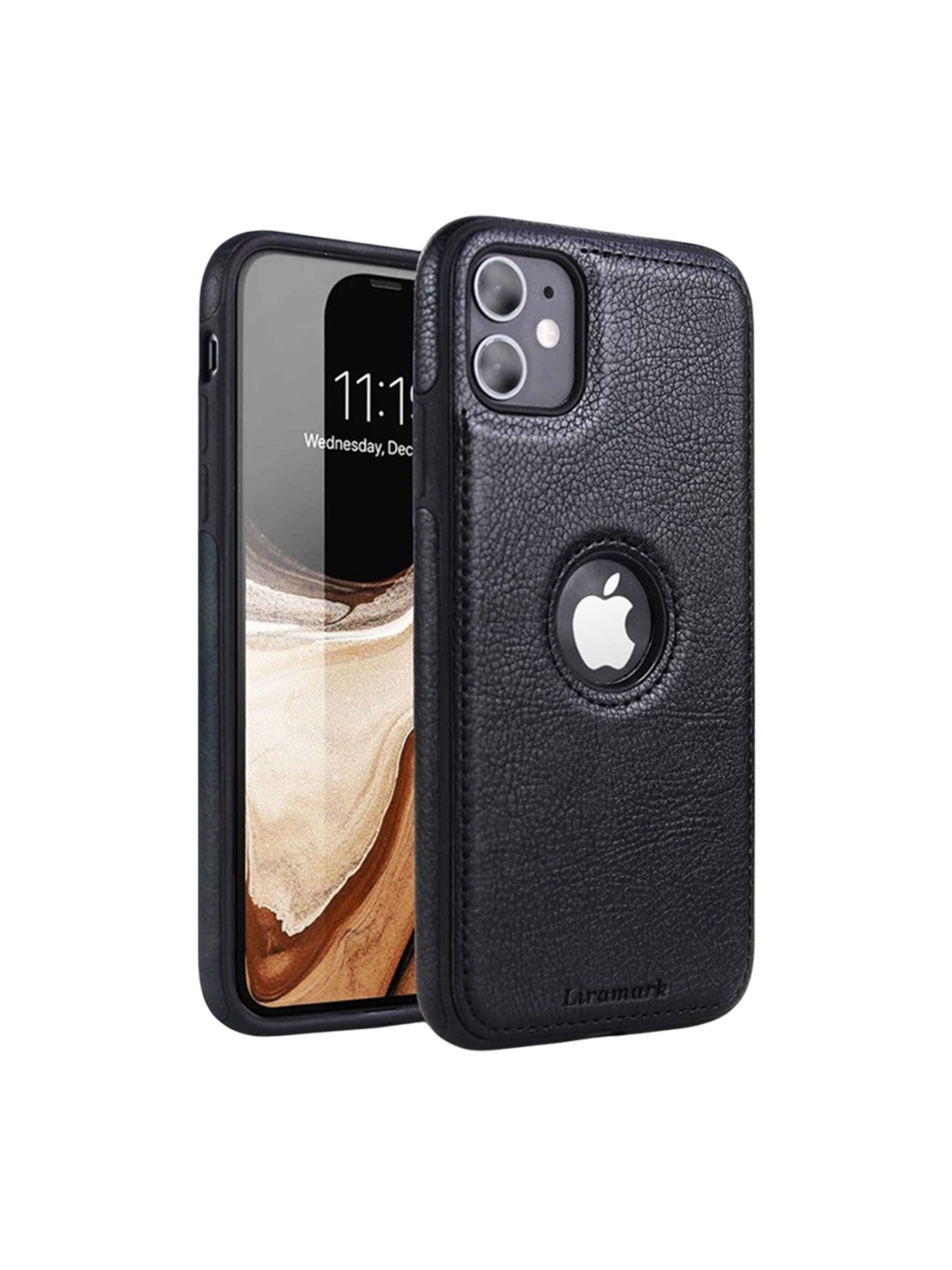 

LIRAMARK Solid Printed iPhone 11 Back Case Mobile Accessories, Black