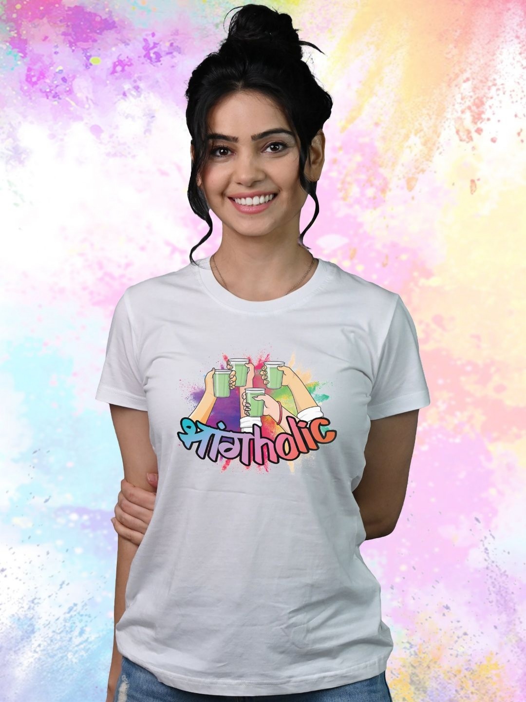 

Tedhi Medhi Family Women Printed T-shirt, White