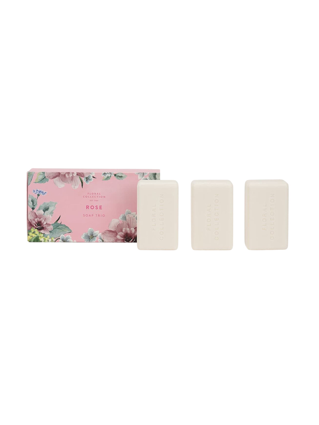 

Marks & Spencer Set Of 3 Rose Soap For Brightening- 75 g Each, Pink