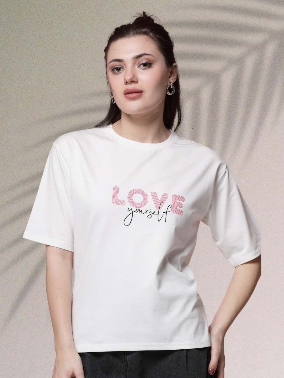 

Moda Rapido Women Typography Printed T-shirt, White