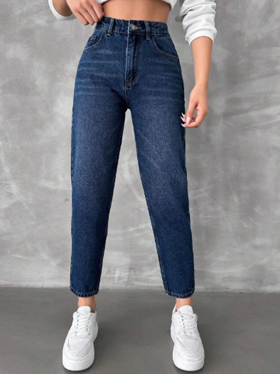

BAESD Women Comfort Light Fade Stretchable Jeans, Blue