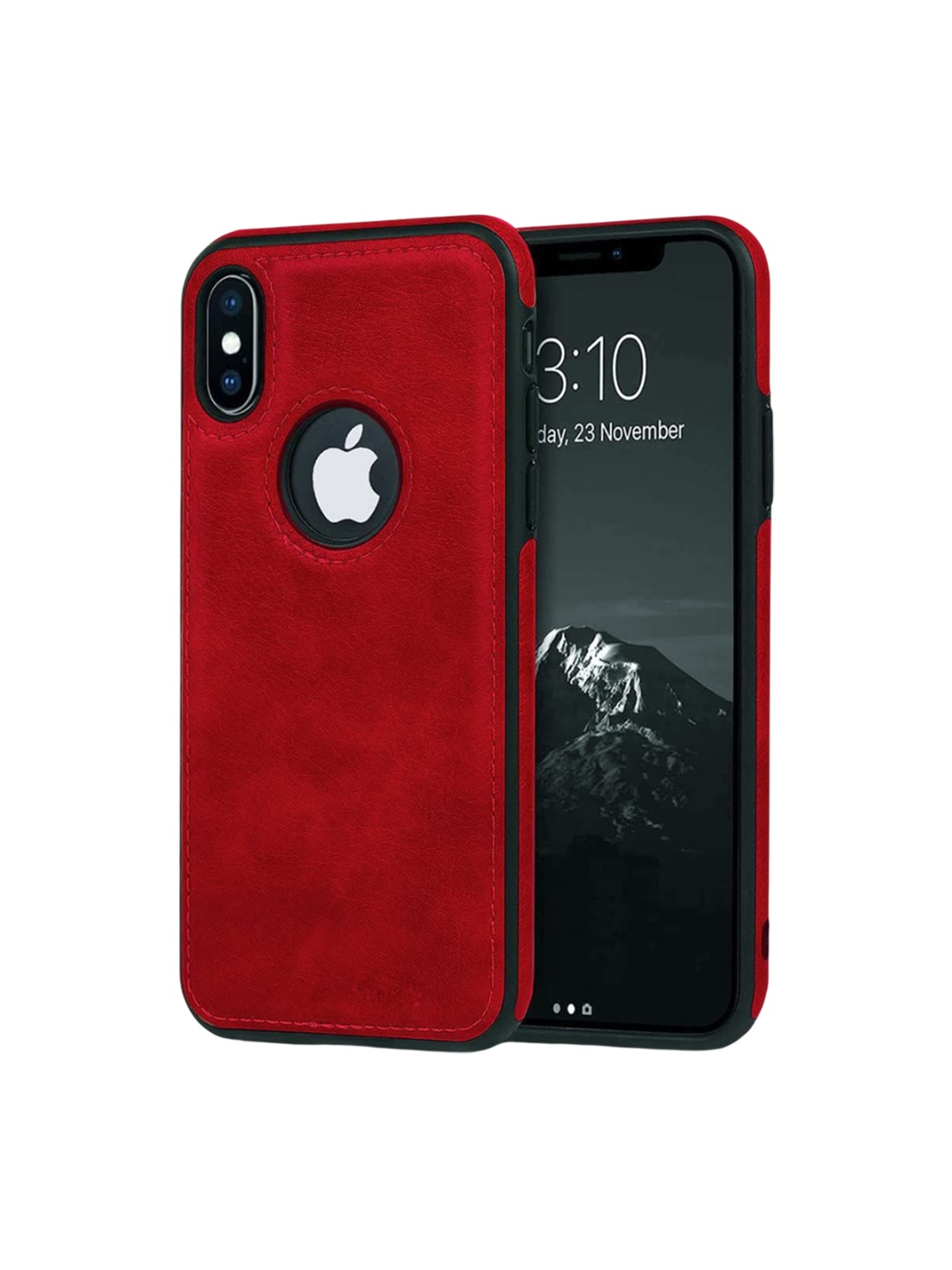 

LIRAMARK Solid Printed iPhone Xs Back Case Mobile Accessories, Red