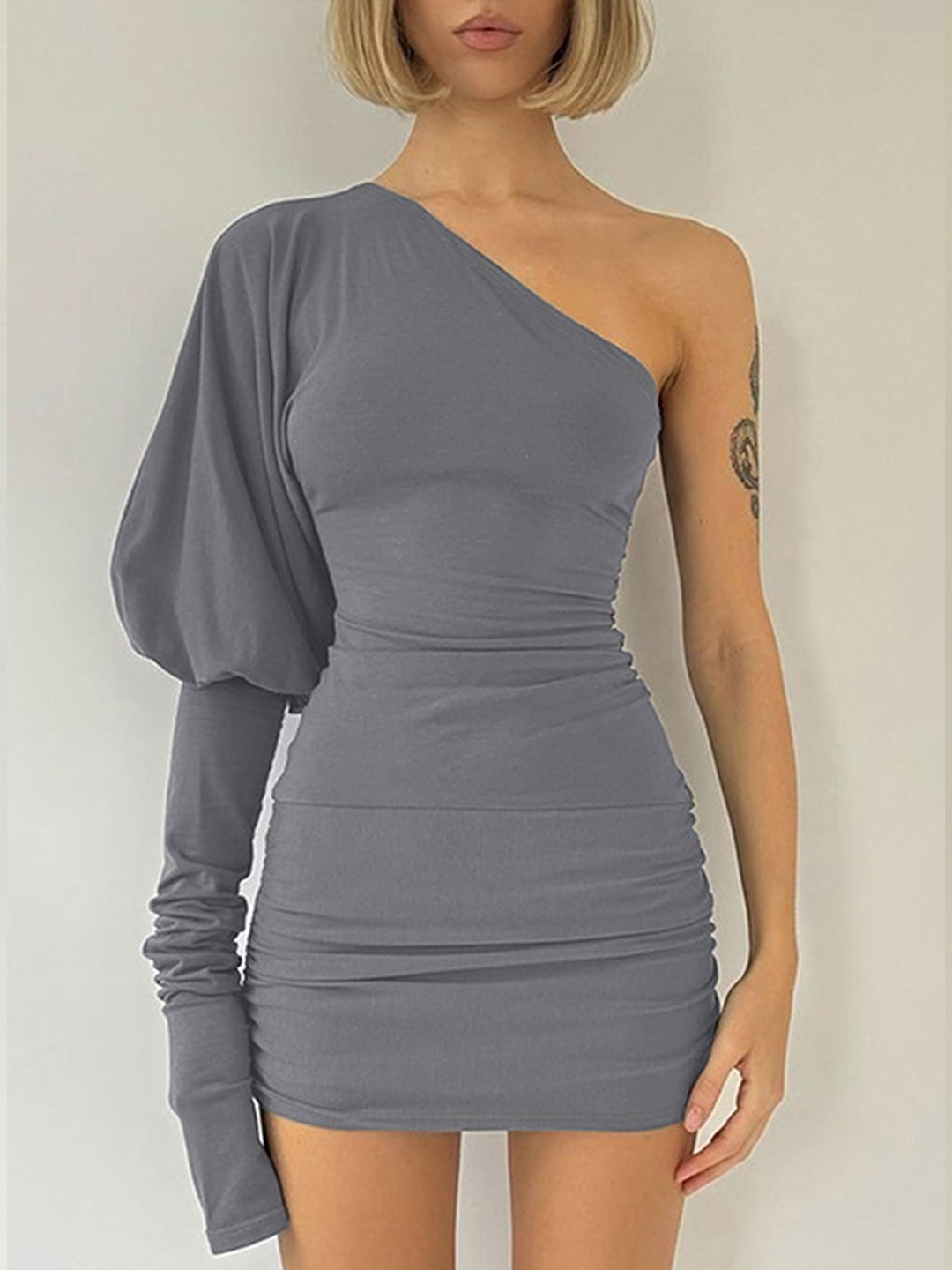 

LULU & SKY Bodycon Mini Dress, Grey