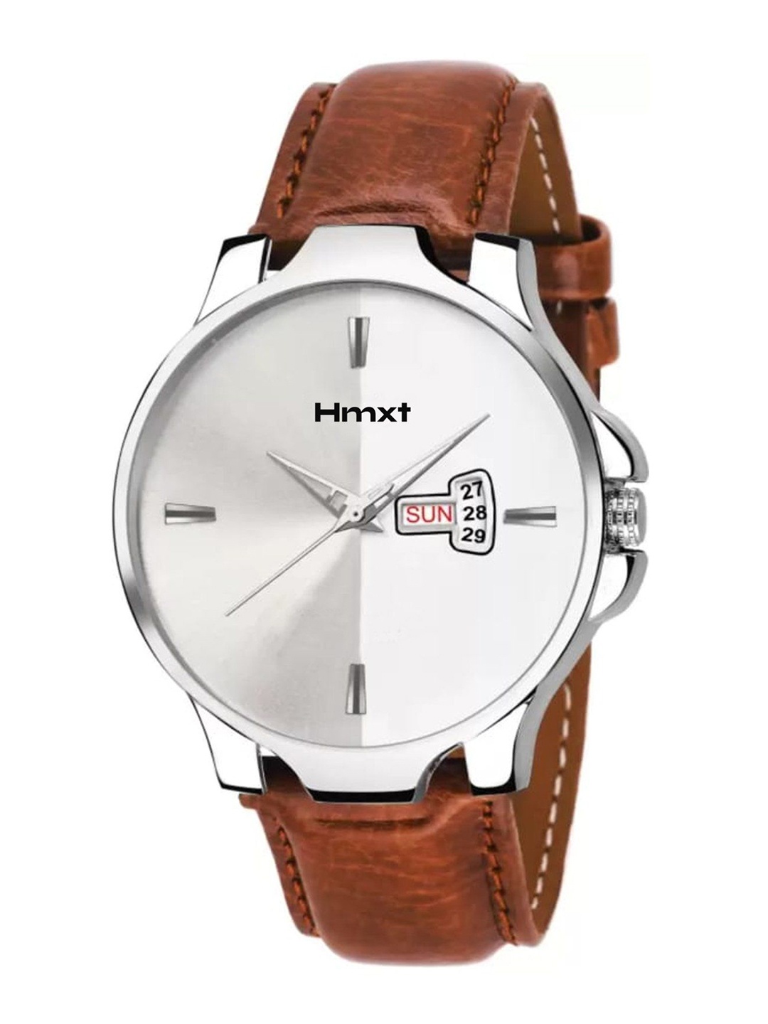 

HMXT Men Dial & Leather Straps Analogue Watch HMXT-168, White