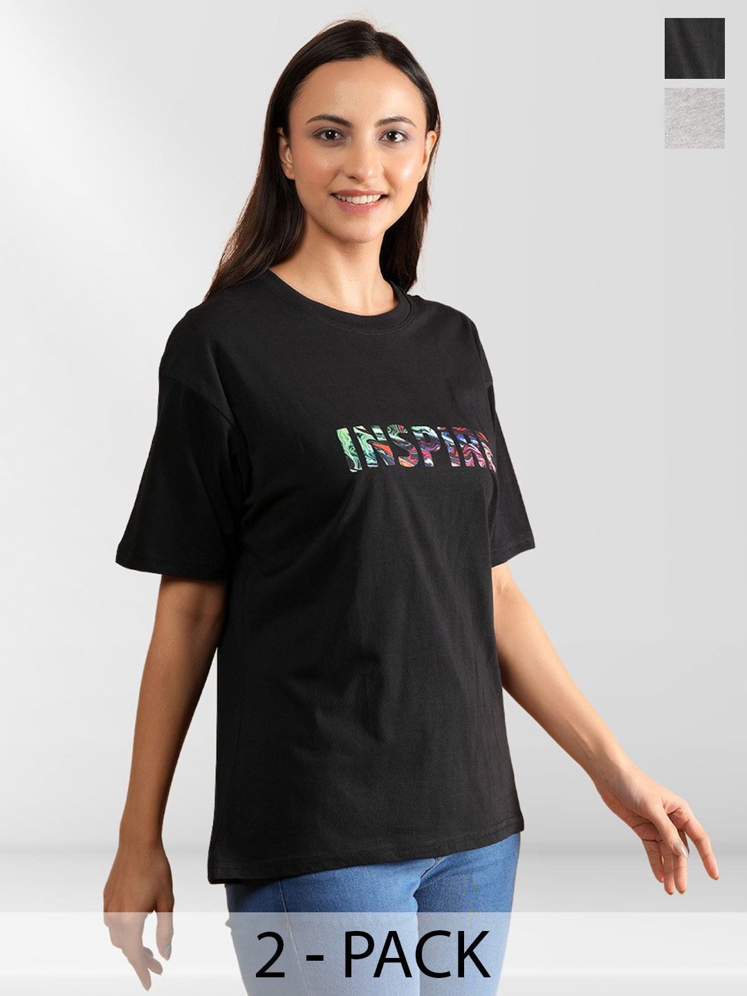 

Belfry Women 2 Printed Applique T-shirt, Multi