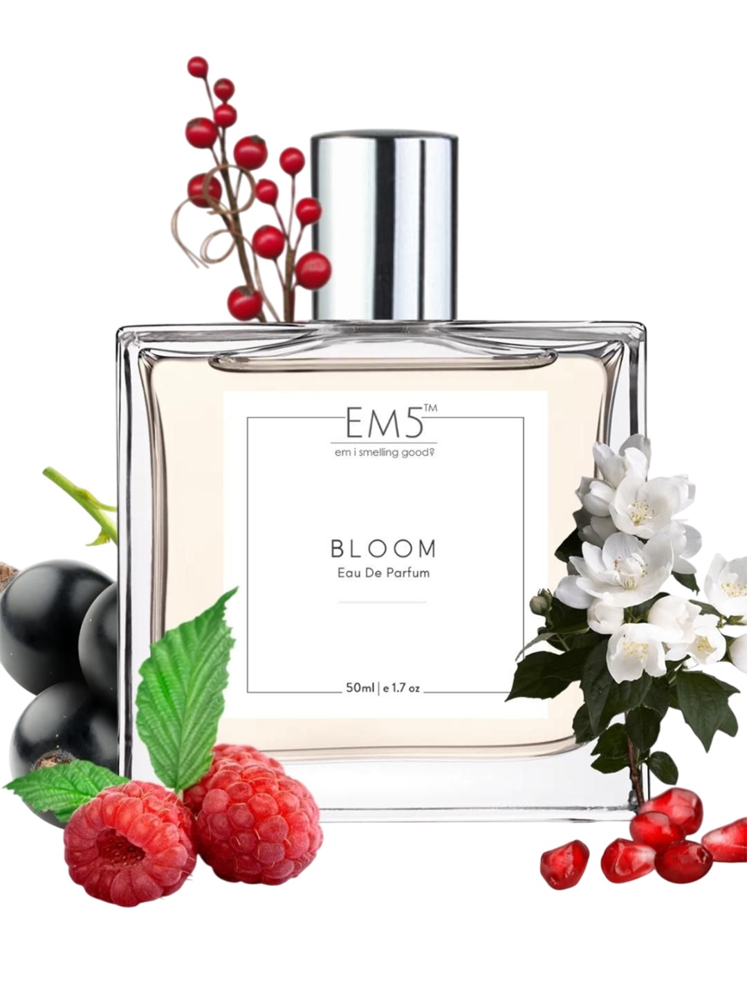 

EM5 Bloom Long Lasting Eau De Parfum - 50 ml, Transparent