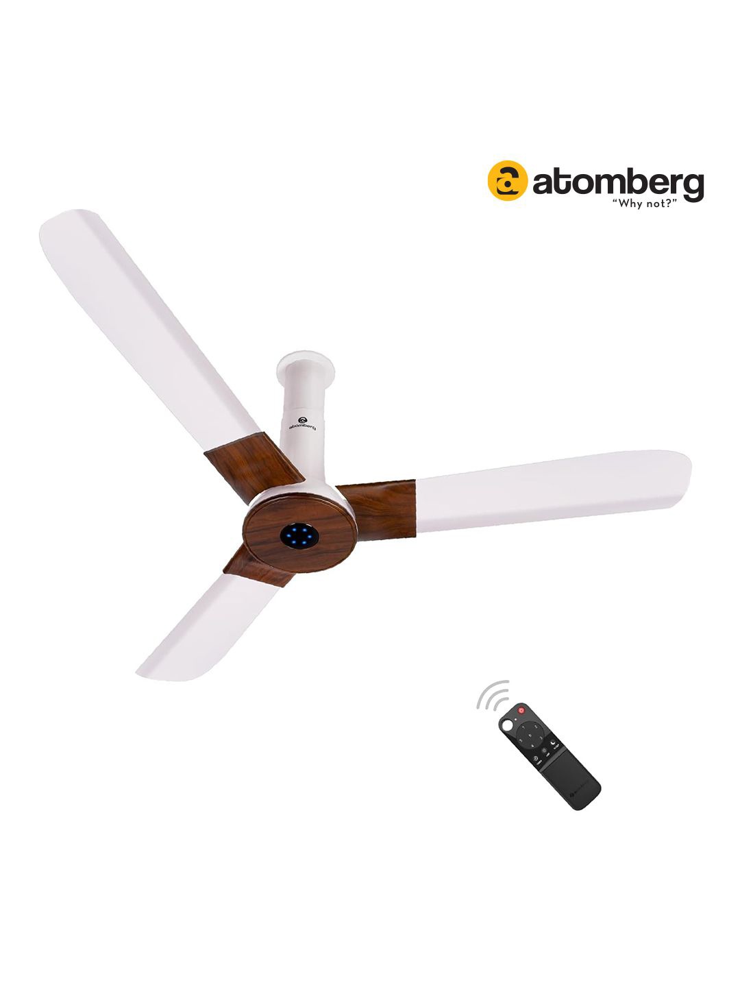 

Atomberg Technologies White Remote Controlled 3 Blades Ceiling Fan