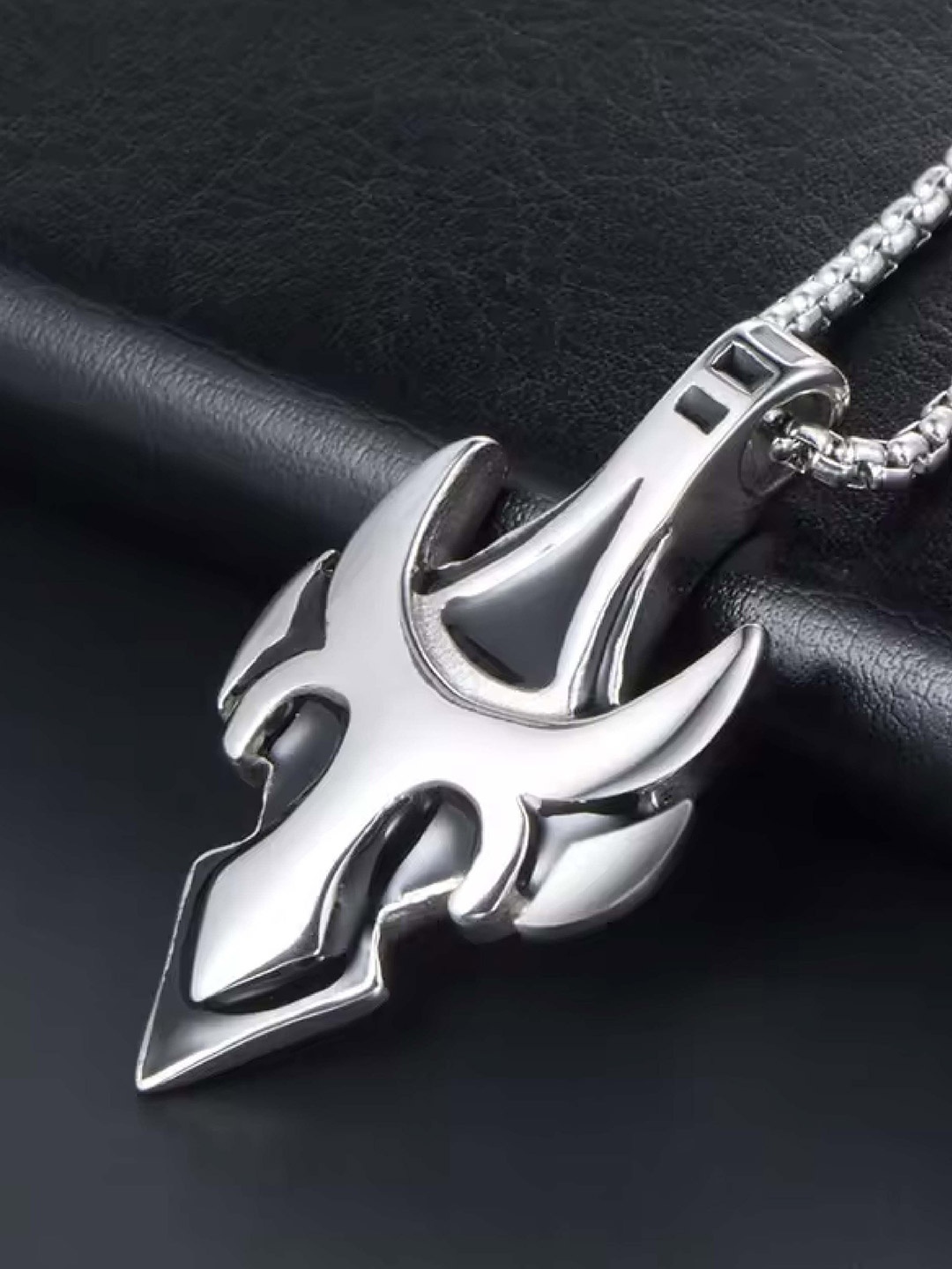 

DKane Designs Silver-Plated Stainless Steel Pendant With Chain
