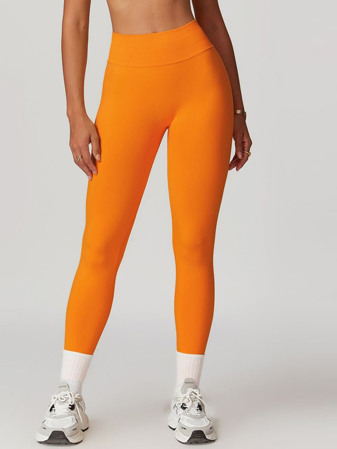 

LULU & SKY High-waisted Sports Tights, Orange