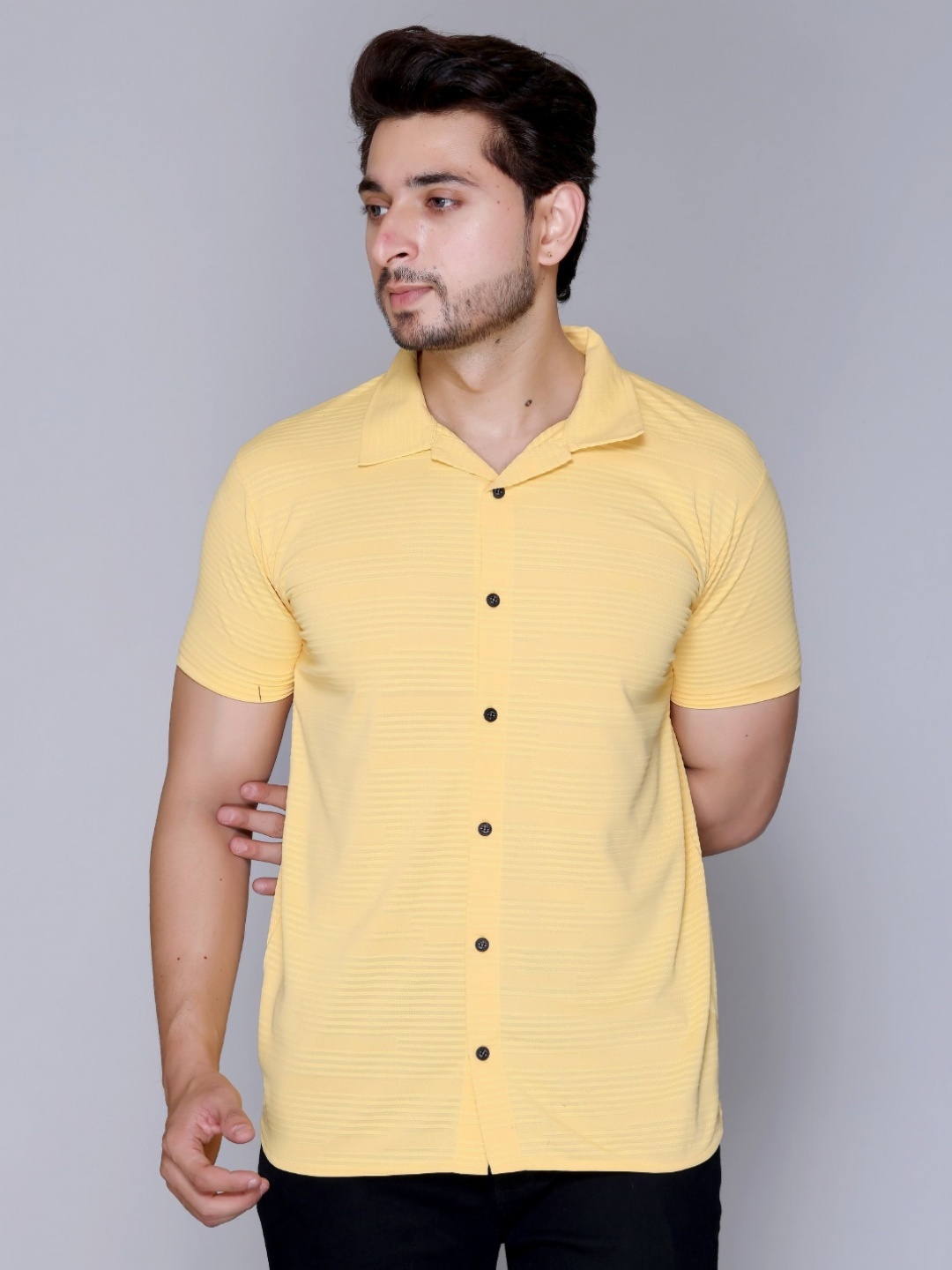 

Yoorix Men Polo Collar T-shirt, Yellow