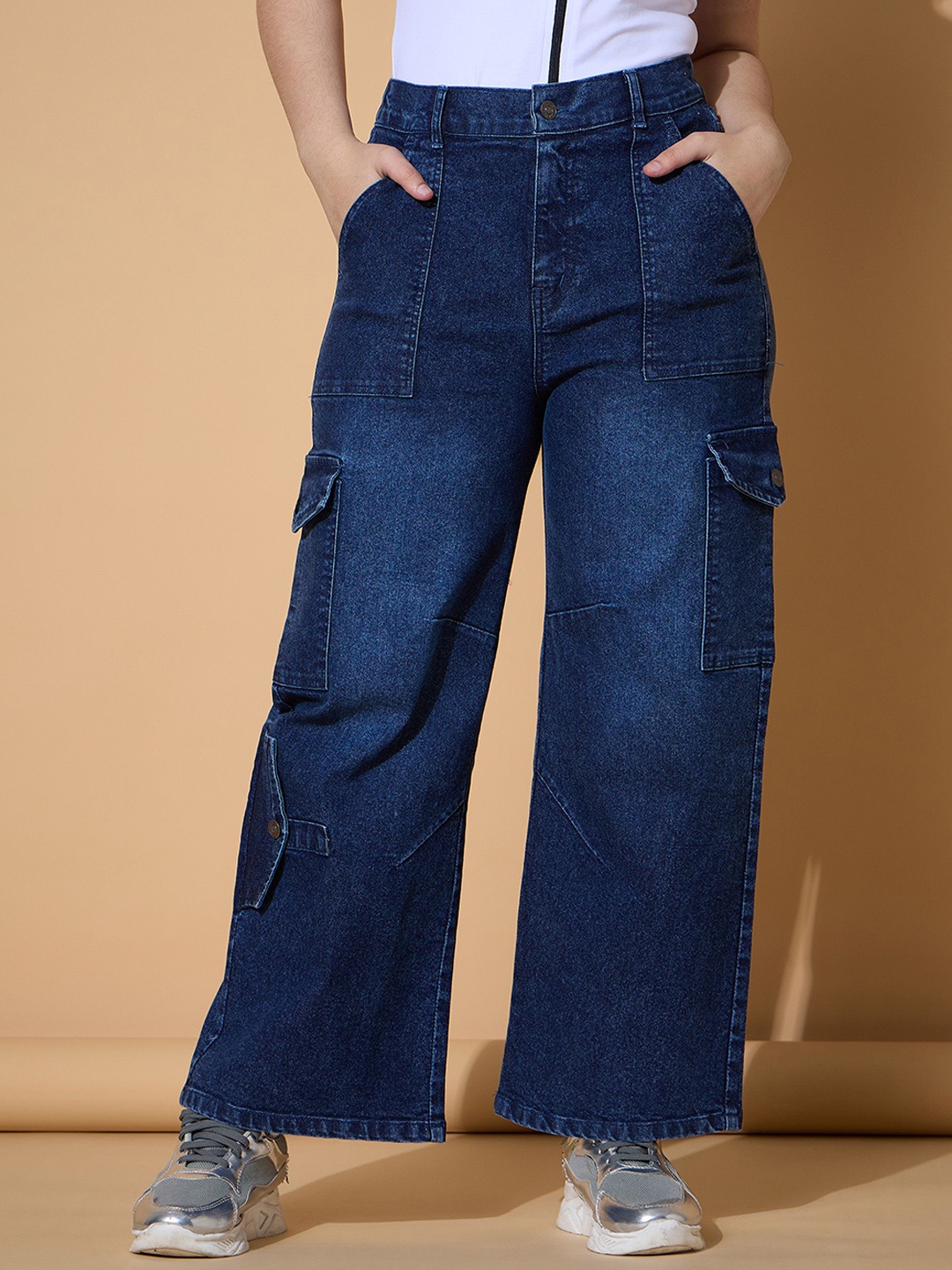 

Noh.Voh - SASSAFRAS Kids Girls Low Distress Light Fade Acid Wash Jeans, Navy blue