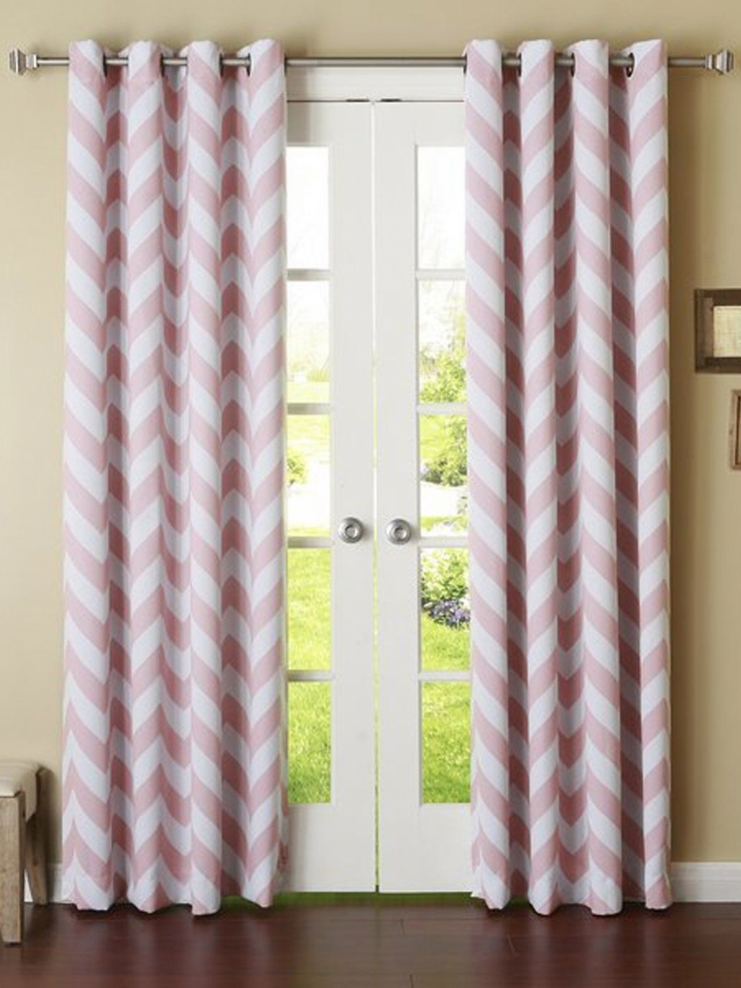 

Dekor World Multicoloured Set of 2 Window Curtain, Multi