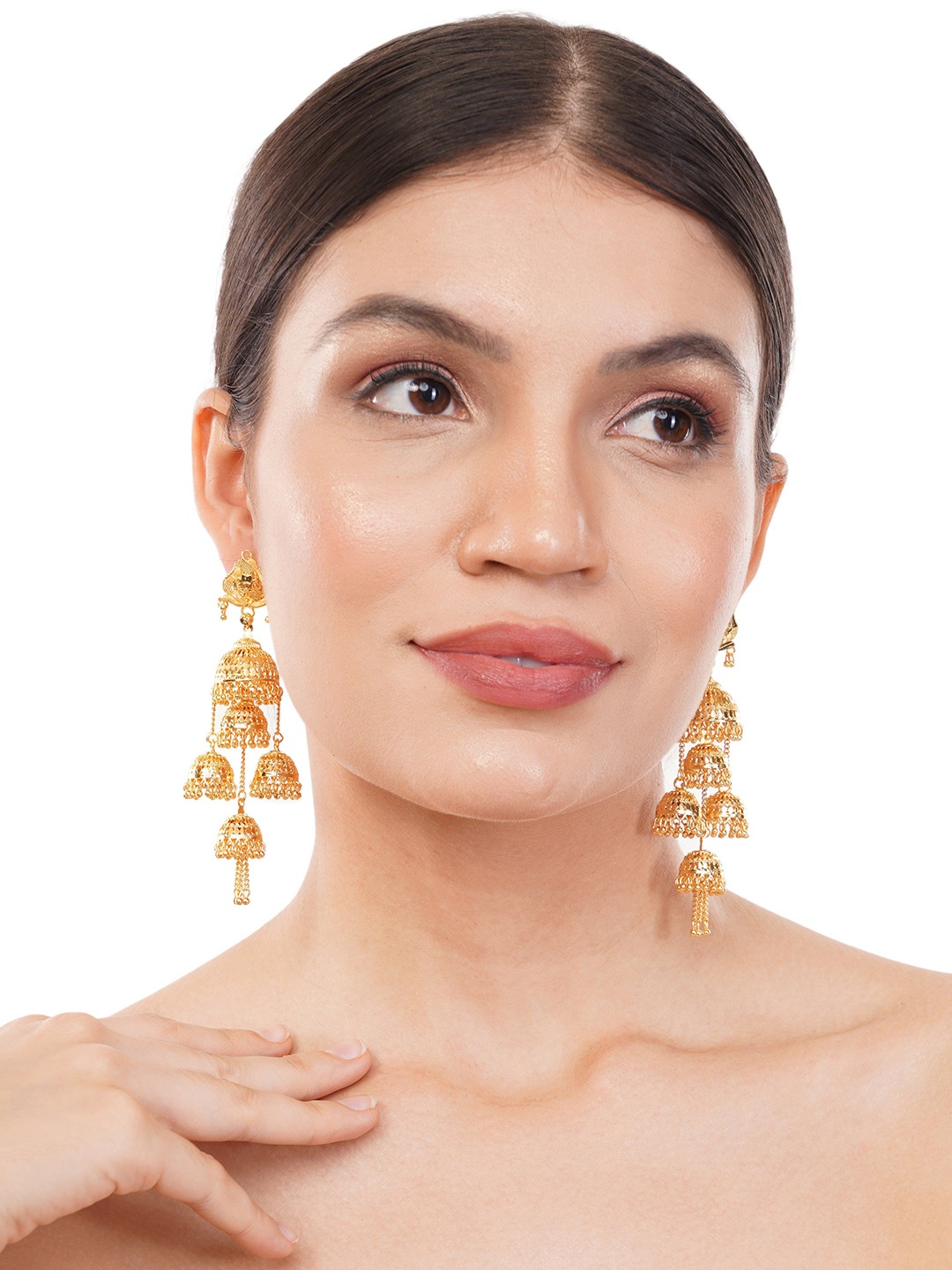 

Z HOME Contemporary Drop Earrings, Gold