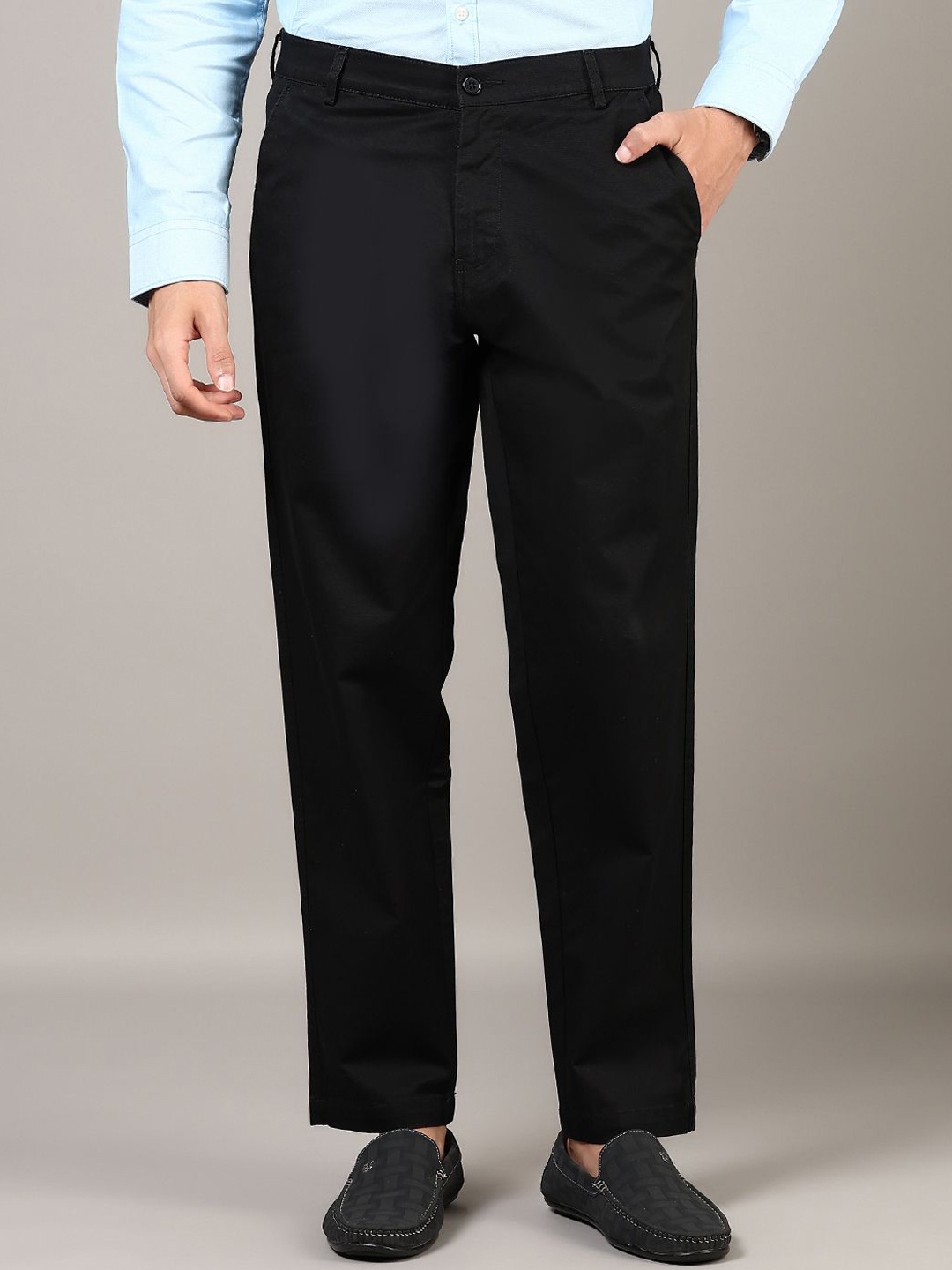 

V-Mart Men Chinos Trousers, Black