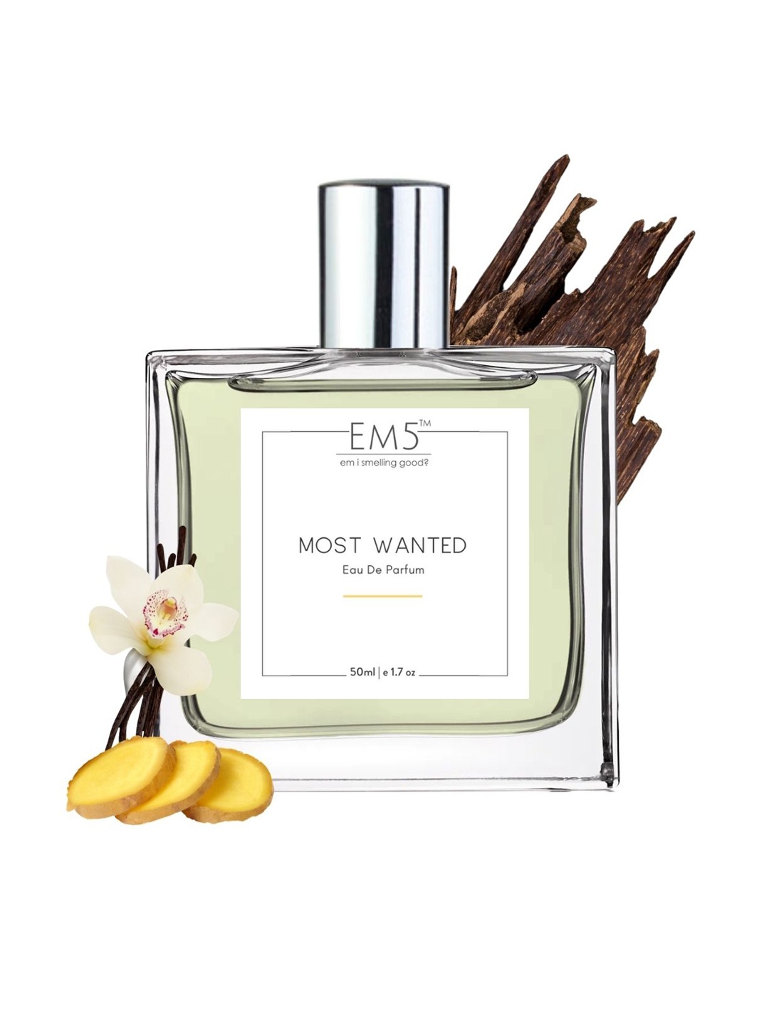 

EM5 Most Wanted Long Lasting Eau De Parfum - 50 ml, Transparent