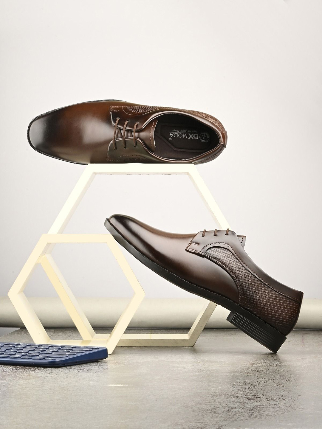 

JK Port Men Formal Derbys, Brown