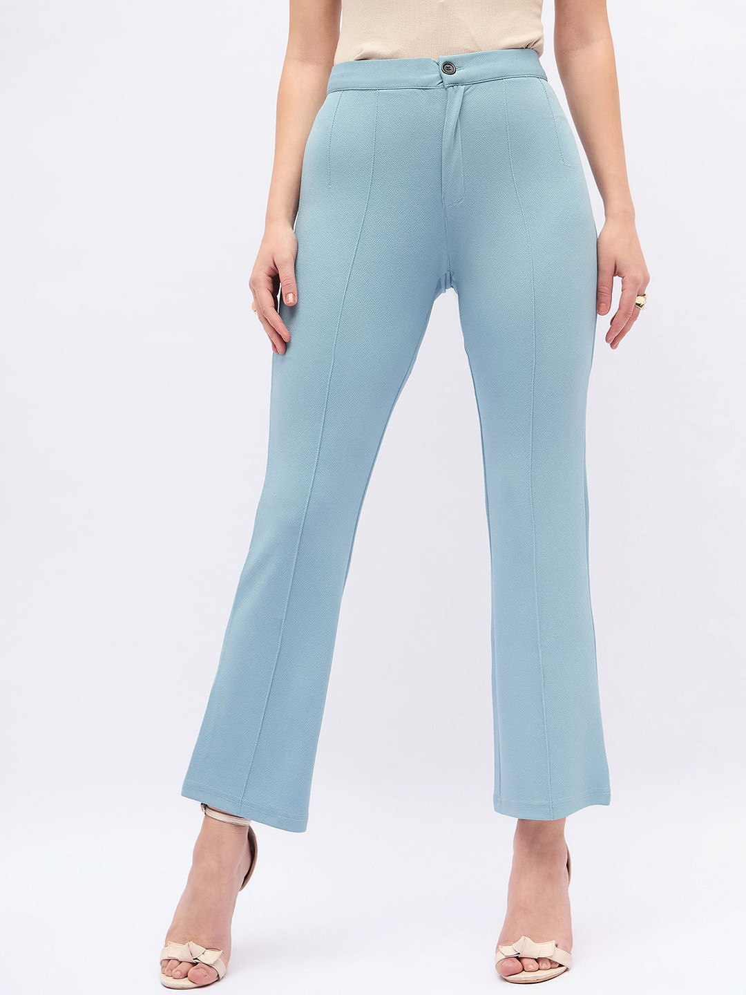 

DressBerry Women Original Straight Fit Trousers, Grey