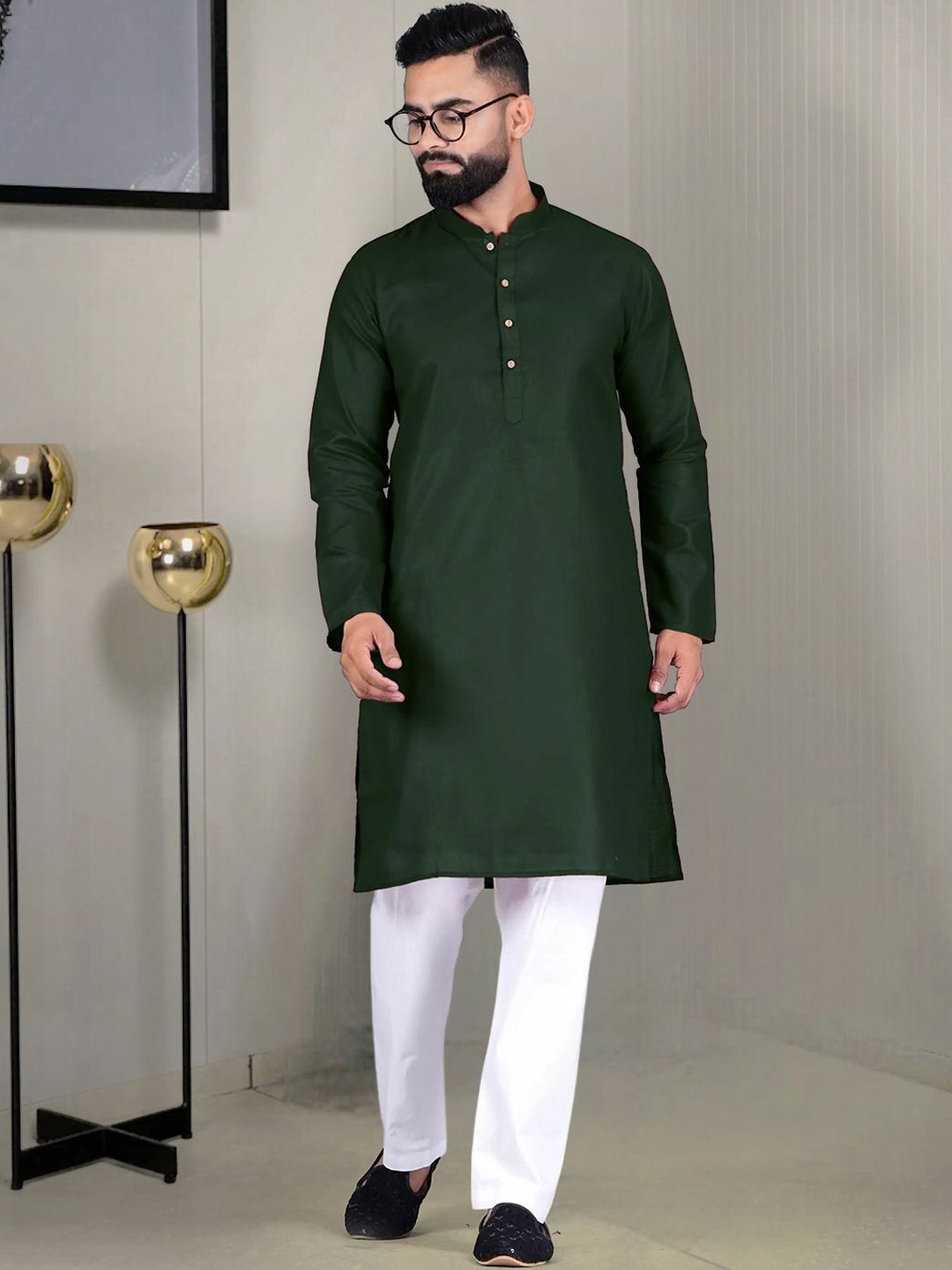 

Moda Rapido Men Kurta, Green