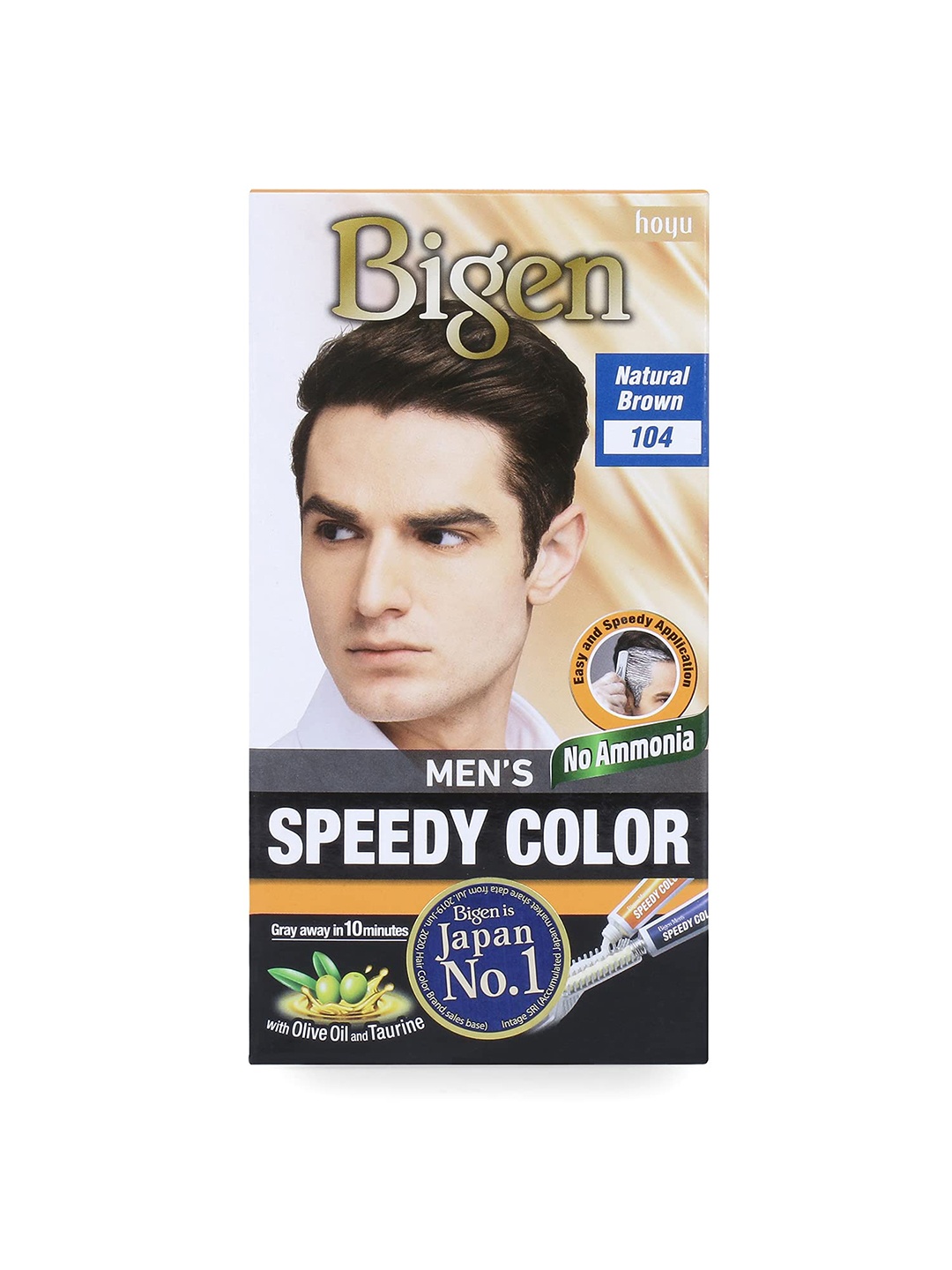 

Bigen Men Speedy Hair Color 80 g Natural Brown 104