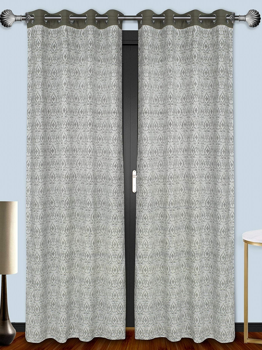 

Dekor World Multicoloured Set of 2 Door Curtain, Multi