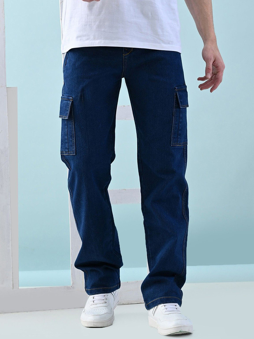 

Moda Rapido Men Classic Jeans, Blue