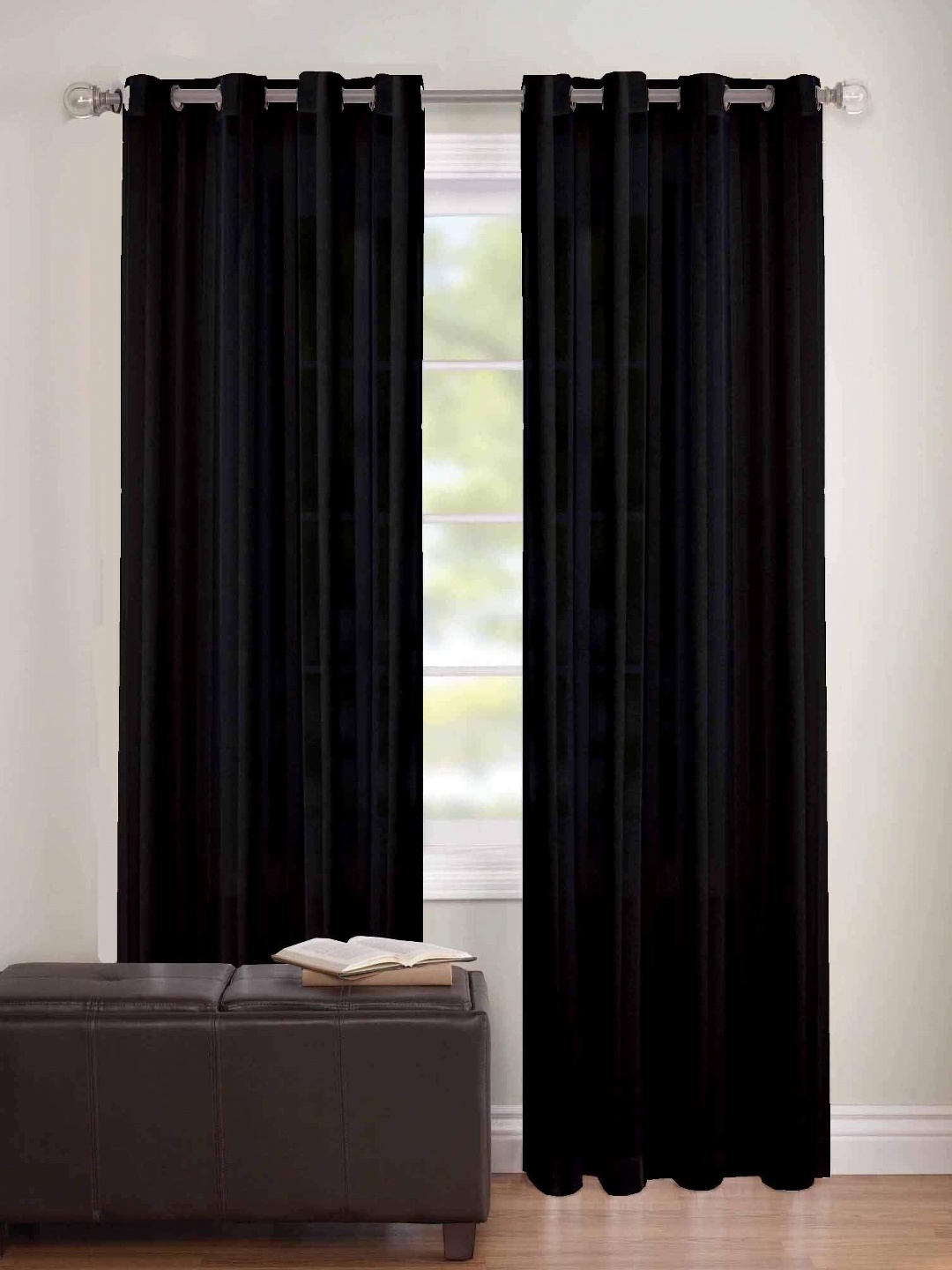

Dekor World Multicoloured Set of 2 Sheer Long Door Curtain, Multi