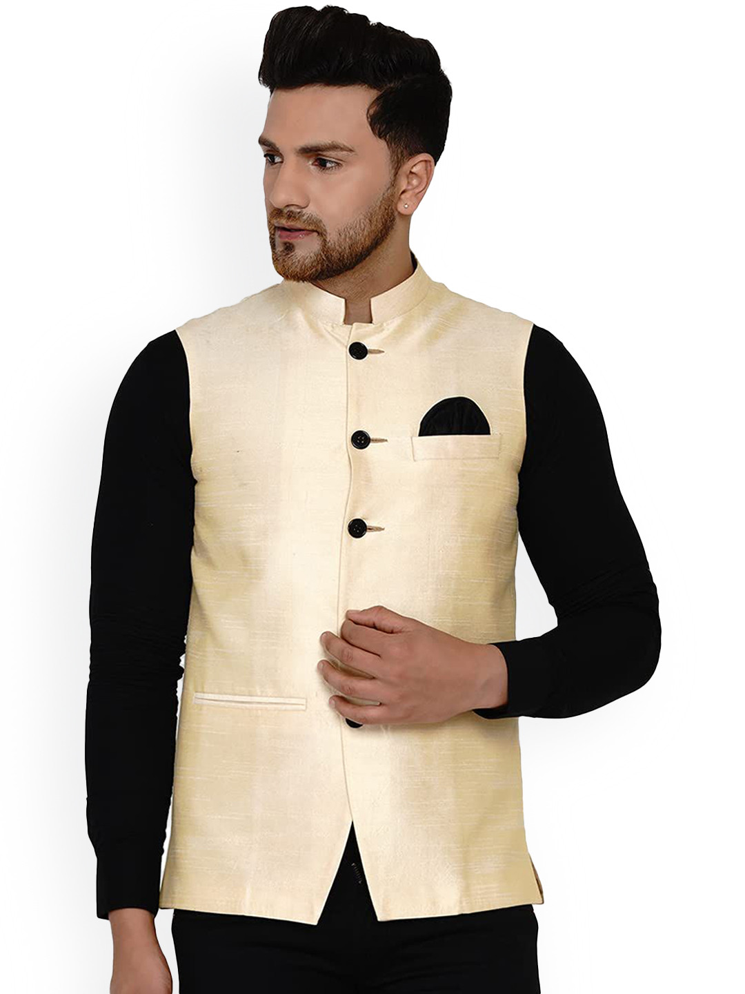 

VEERA PARIDHAAN Nehru Jacket, Beige