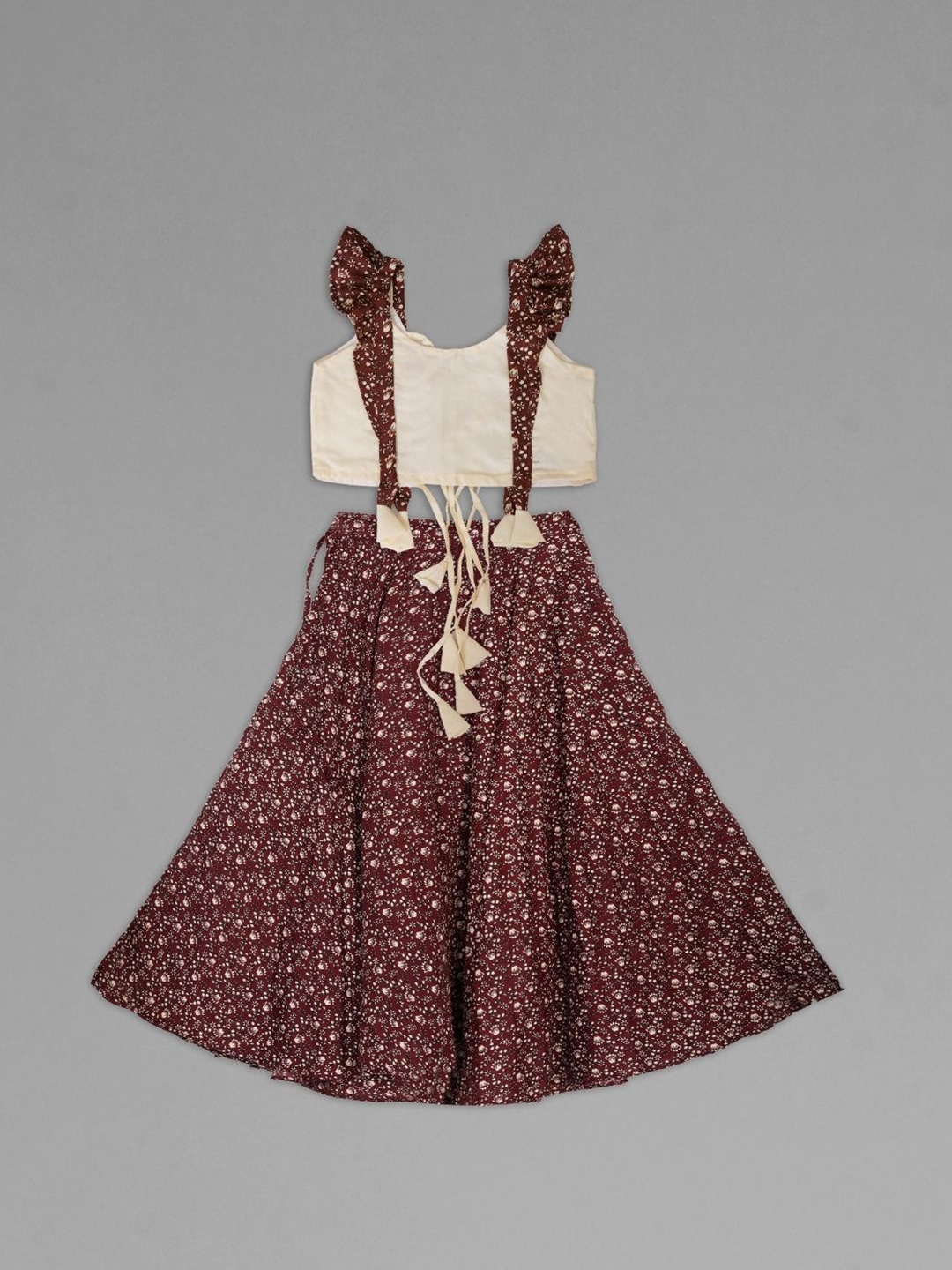 

Anneca Girls Ready to Wear Lehenga &, Maroon