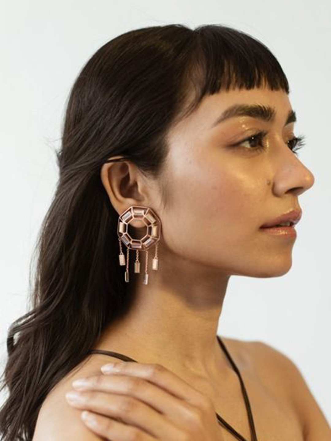 

ESME Drop Earrings, Pink