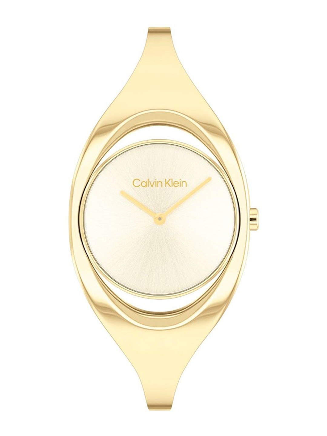 

Calvin Klein Women Dial & Stainless Steel Bracelet Style Straps Analogue Watch 25200391, Champagne