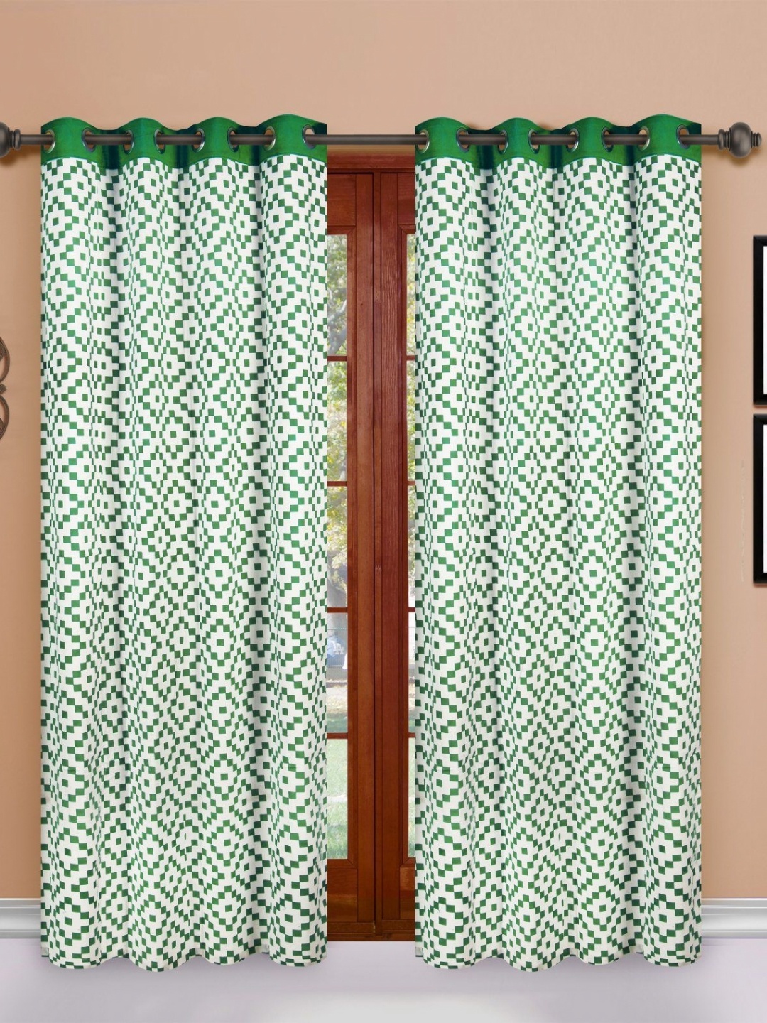 

Dekor World Multicoloured Set of 2 Door Curtain, Multi